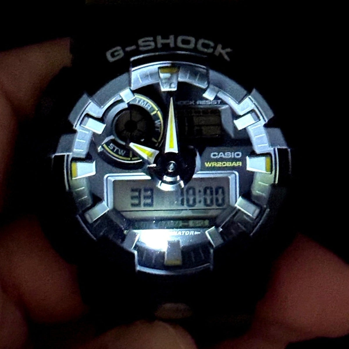 Casio G-Shock GA-710TU-1A3 Two-Tone Utility Olive Green Men’s Watch NIBWT