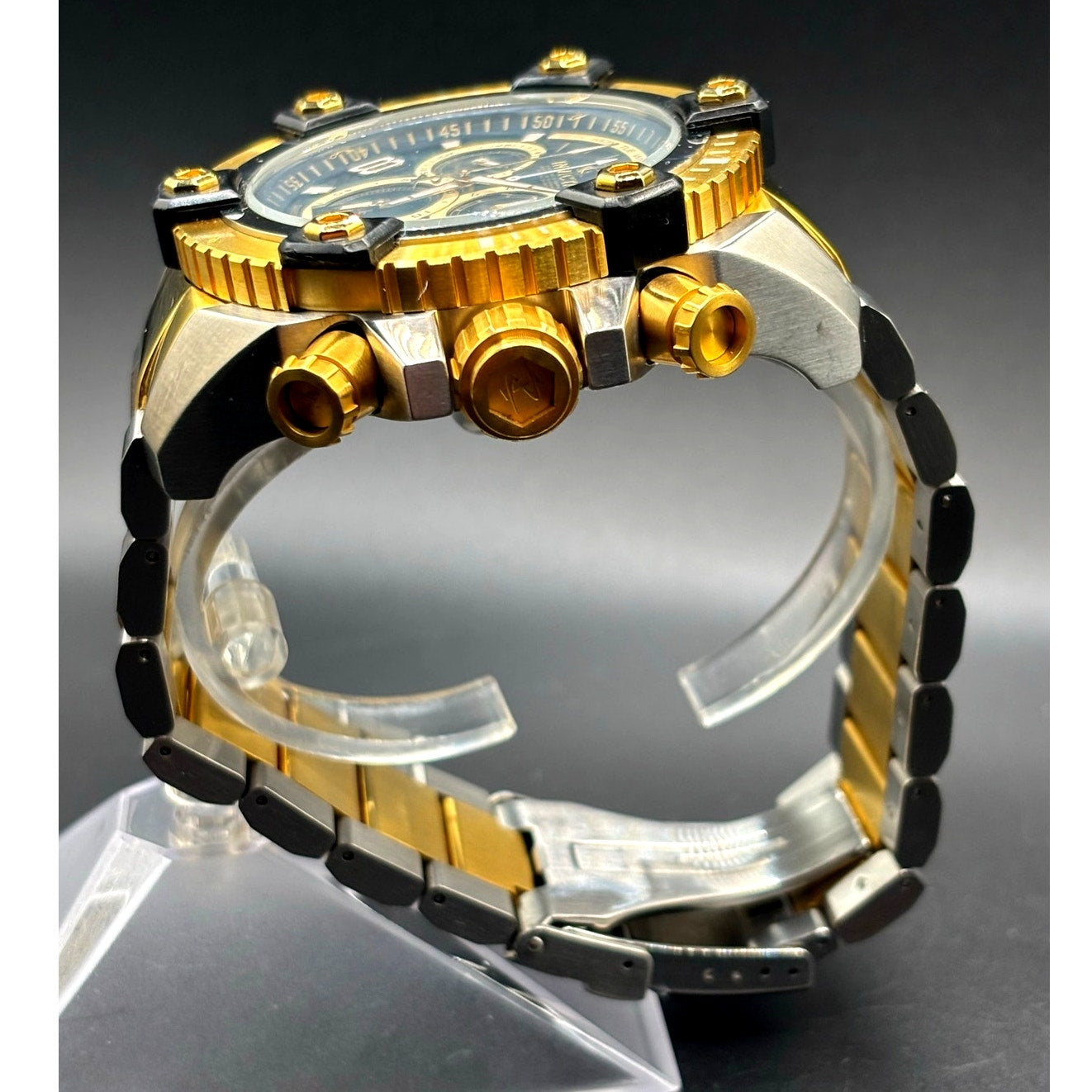 Invicta 0337 Reserve Arsenal Swiss Made Chronograph 56mm Two Tone Men's Watch