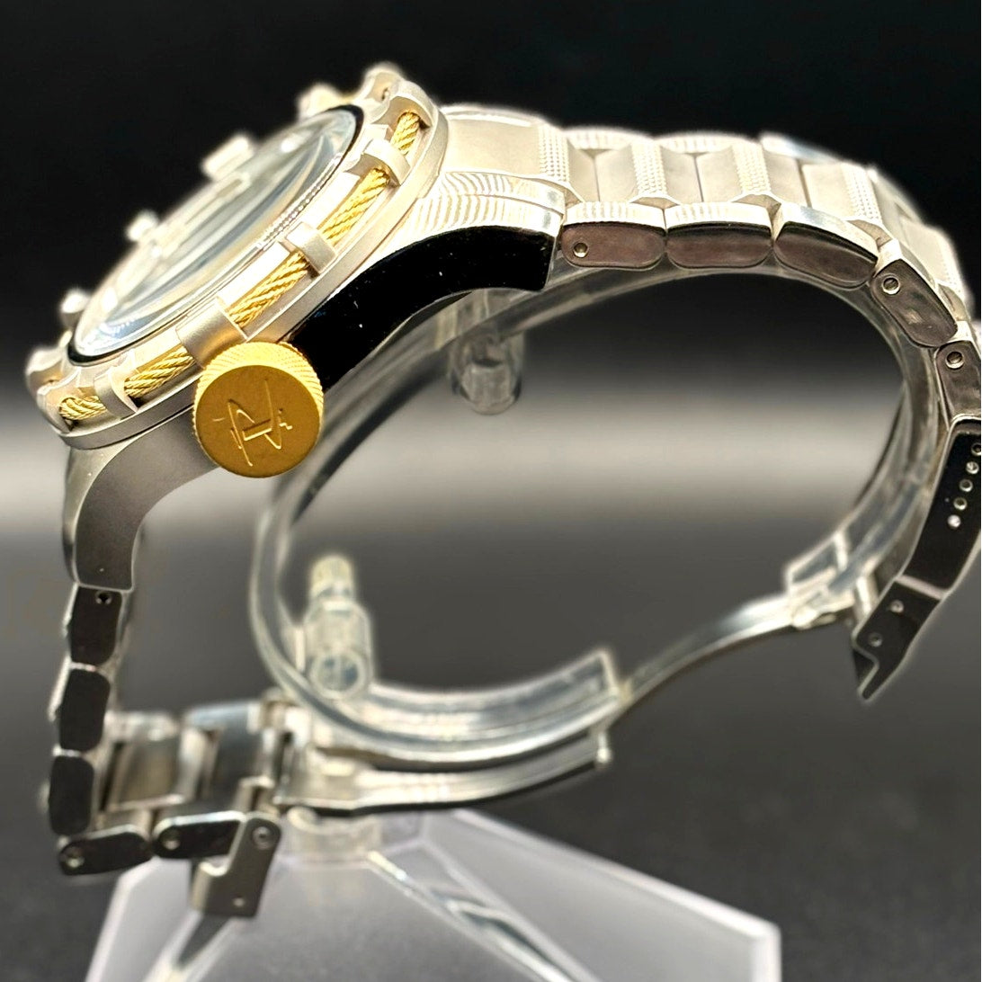 Invicta Reserve Bolt 1578 Swiss Made Retrograde Day 50mm Steel Watch Case
