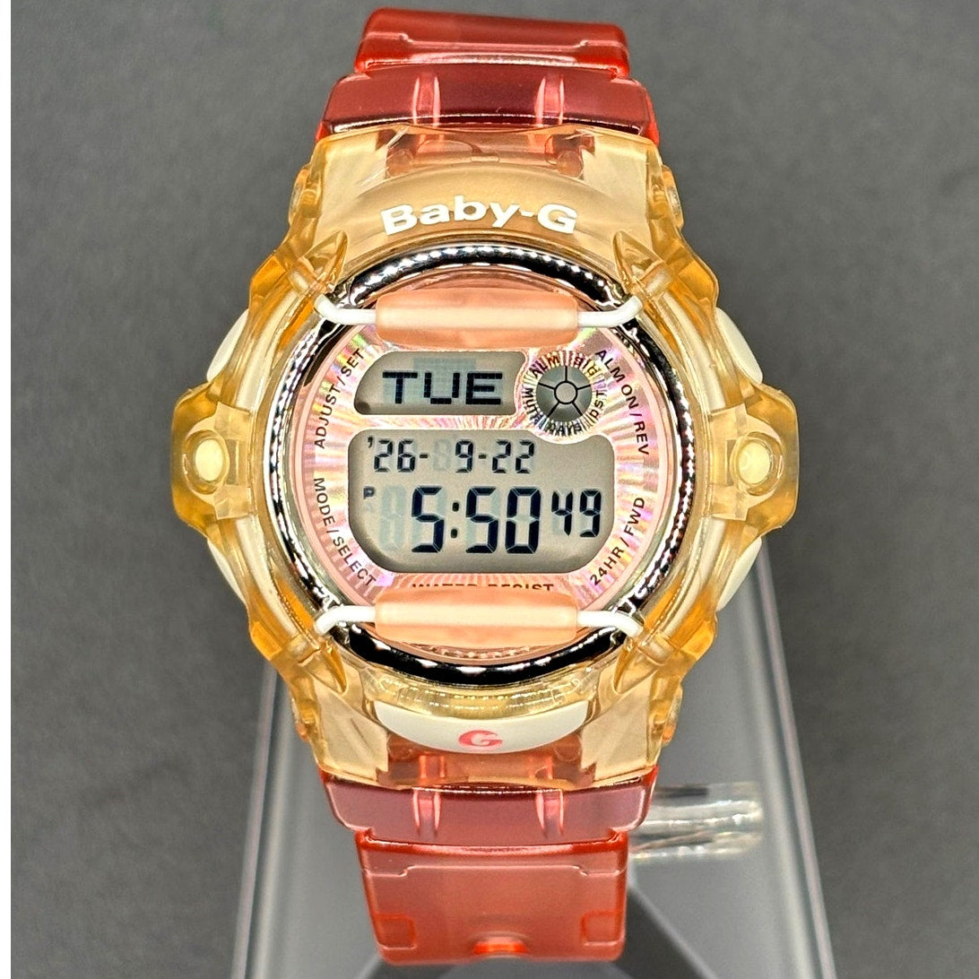 Casio Baby-G BG169R-4 Pink Clear Digital Shock Resistant 200M Women’s Watch