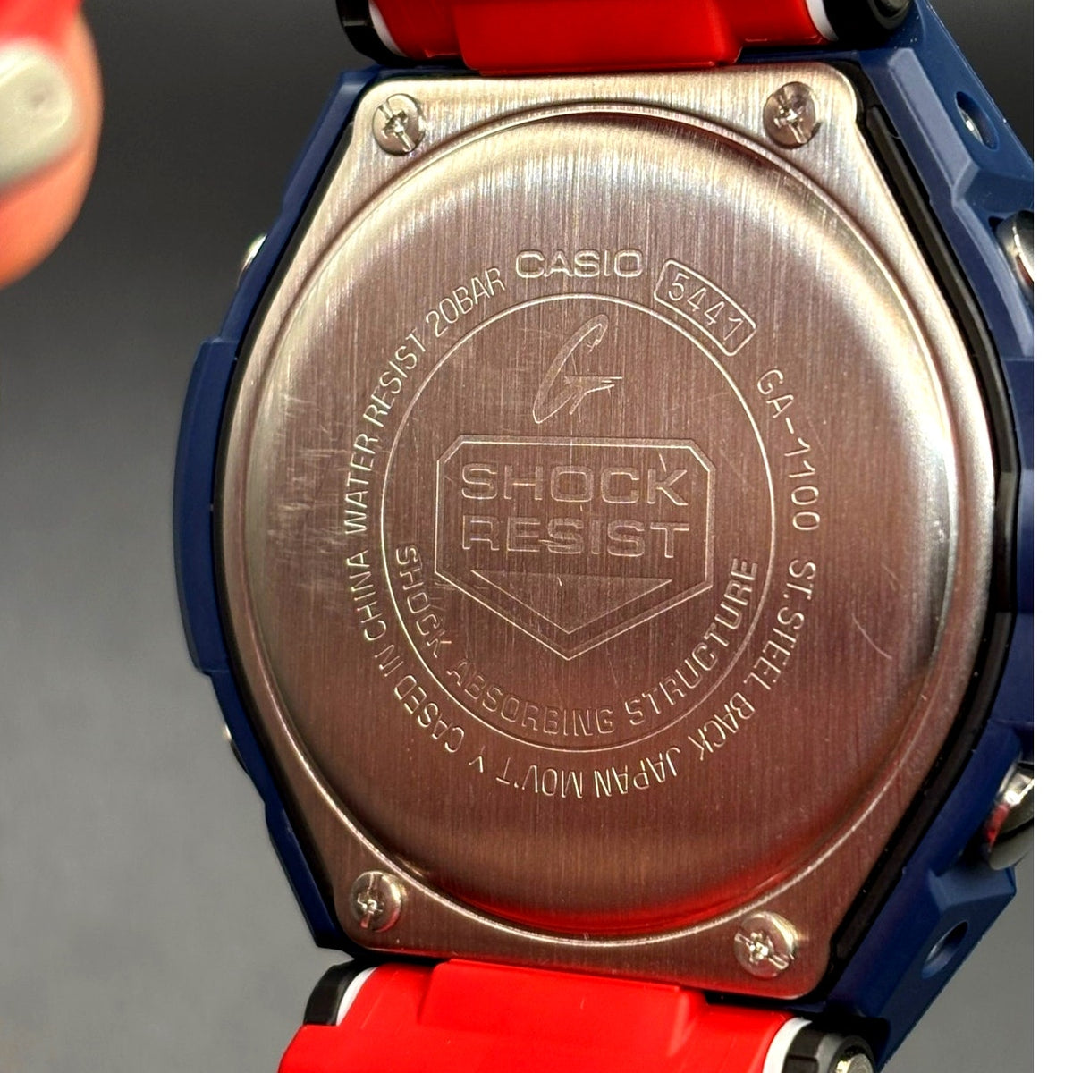Casio G-Shock Gravitymaster GA-1100-2A Twin Sensor Blue Red Watch
