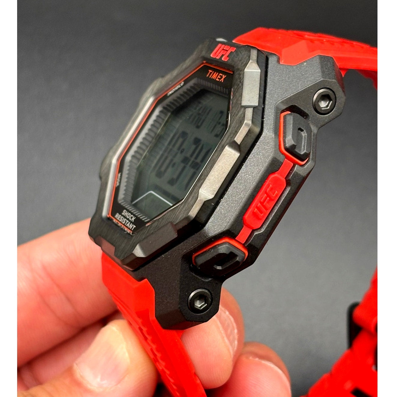 Timex UFC Knockout TW2V88200JR Red Digital 48mm Watch NIB