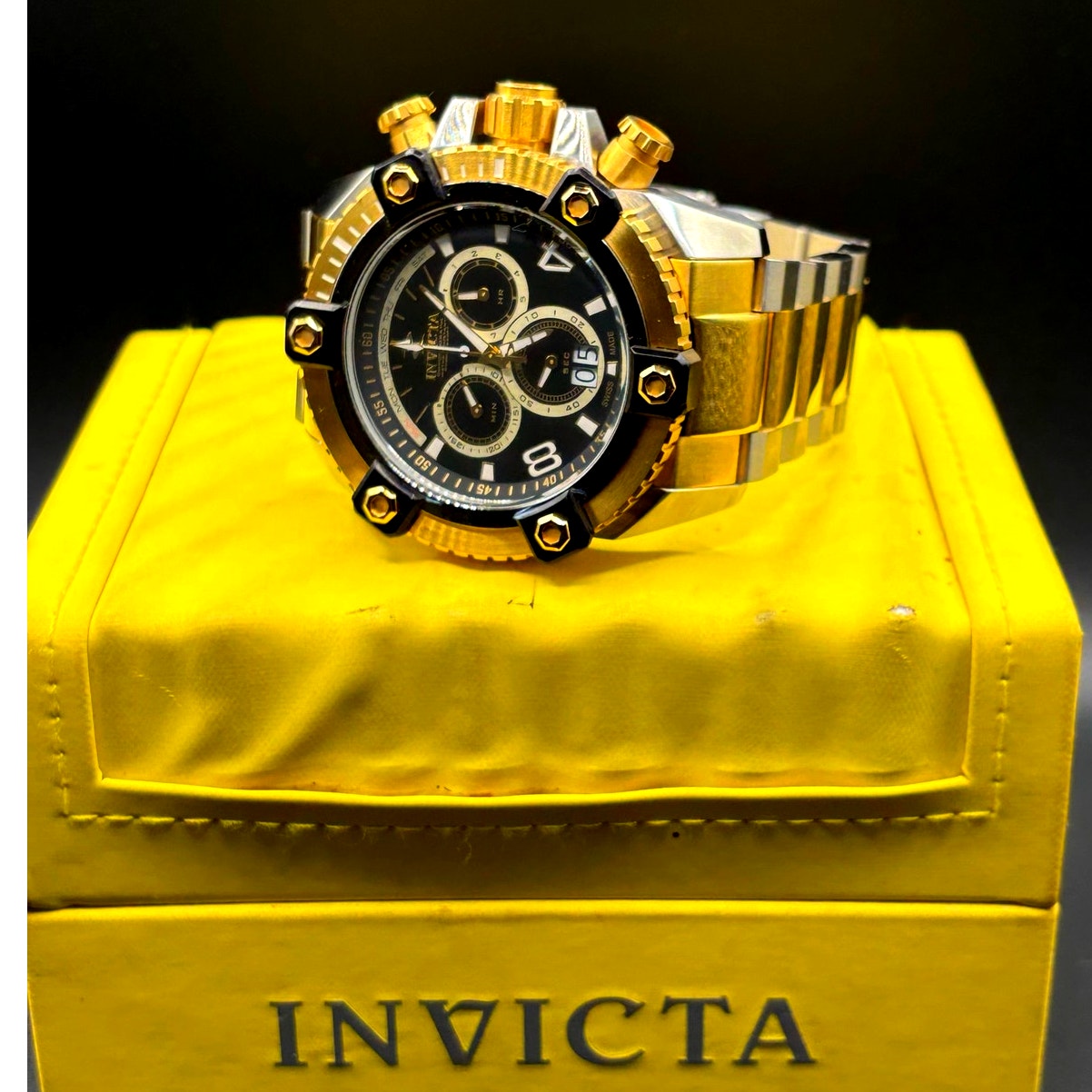Invicta 0337 Reserve Arsenal Swiss Made Chronograph 56mm Two Tone Men's Watch