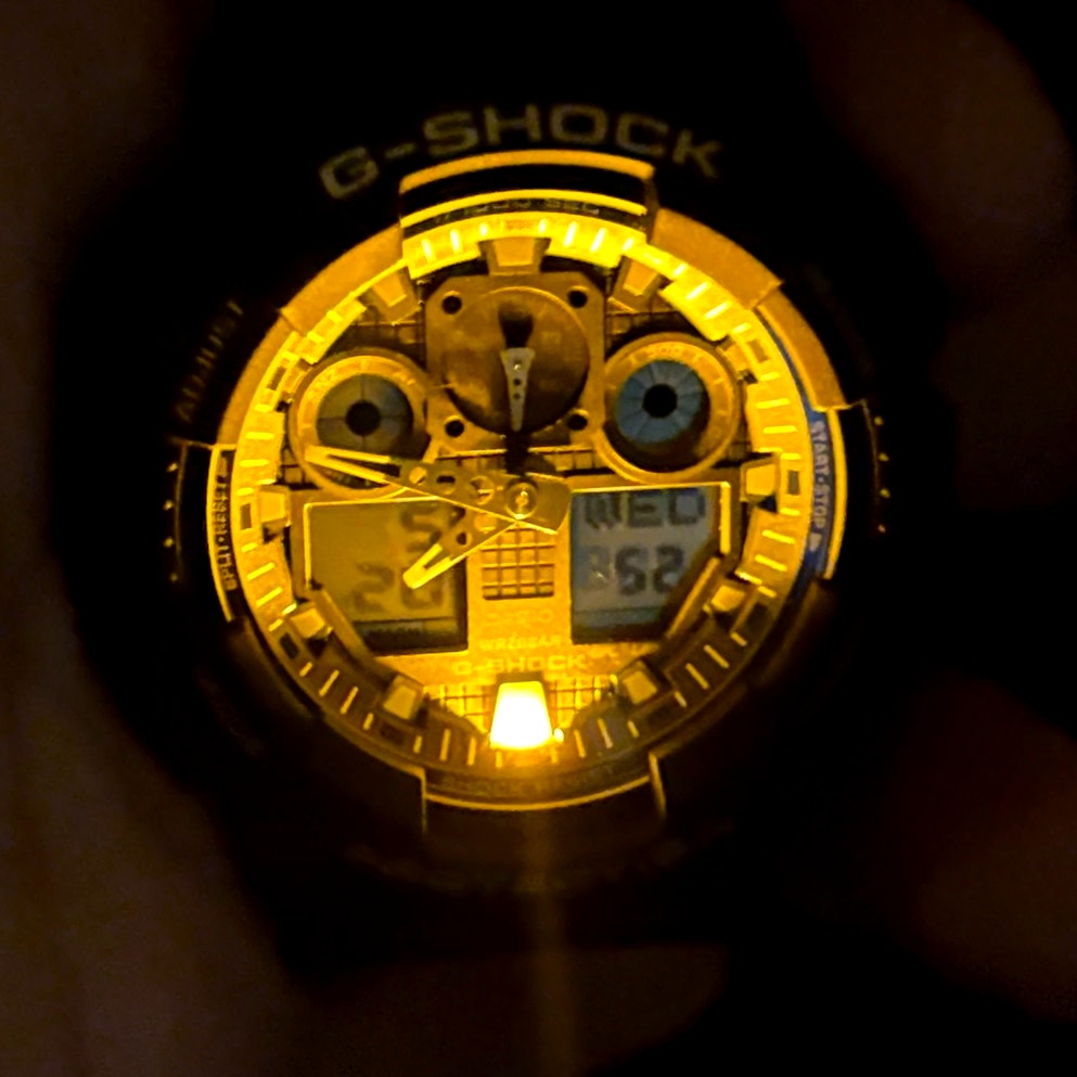 Casio G-Shock GA-100GBX-1A9 Black Gold Analog Digital 51mm Men’s Watch NIB