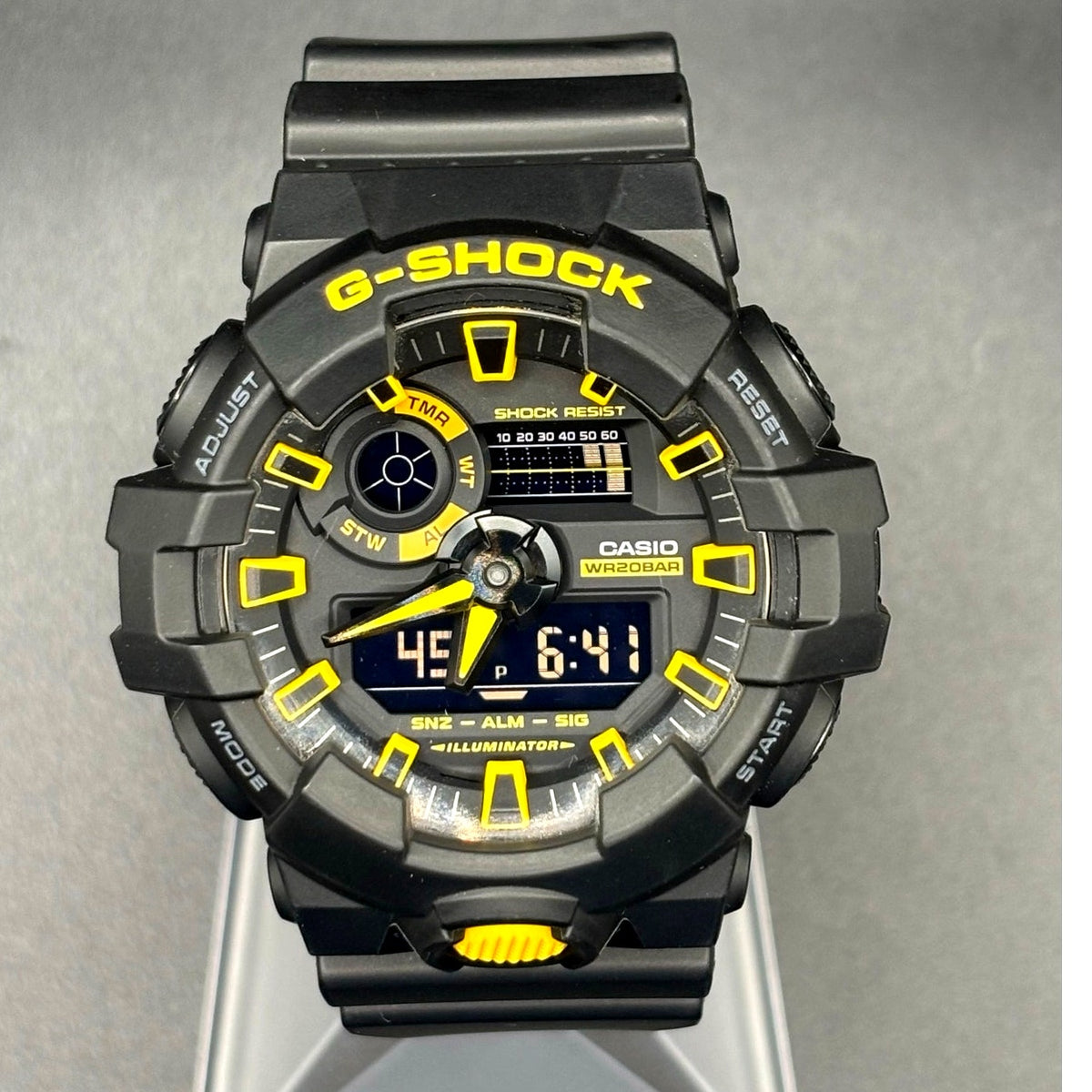 Casio G-Shock GA-700CY-1A Caution Yellow Black Analog Digital Men’s Watch