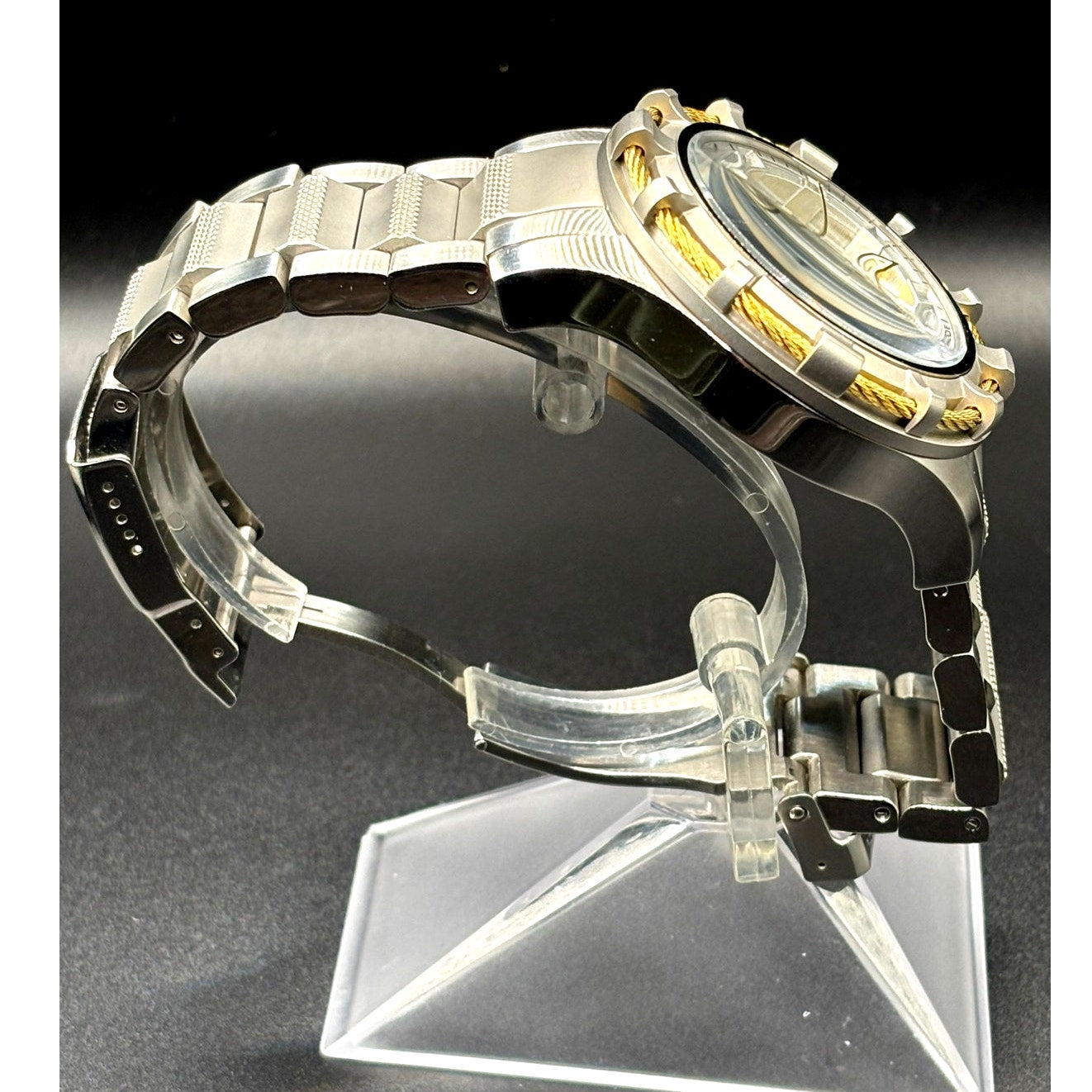 Invicta Reserve Bolt 1578 Swiss Made Retrograde Day 50mm Steel Watch Case