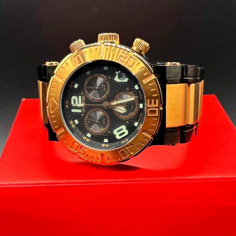Invicta Reserve 6763 Swiss Made Chronograph 18K Rose Gold Plated Men's Watch