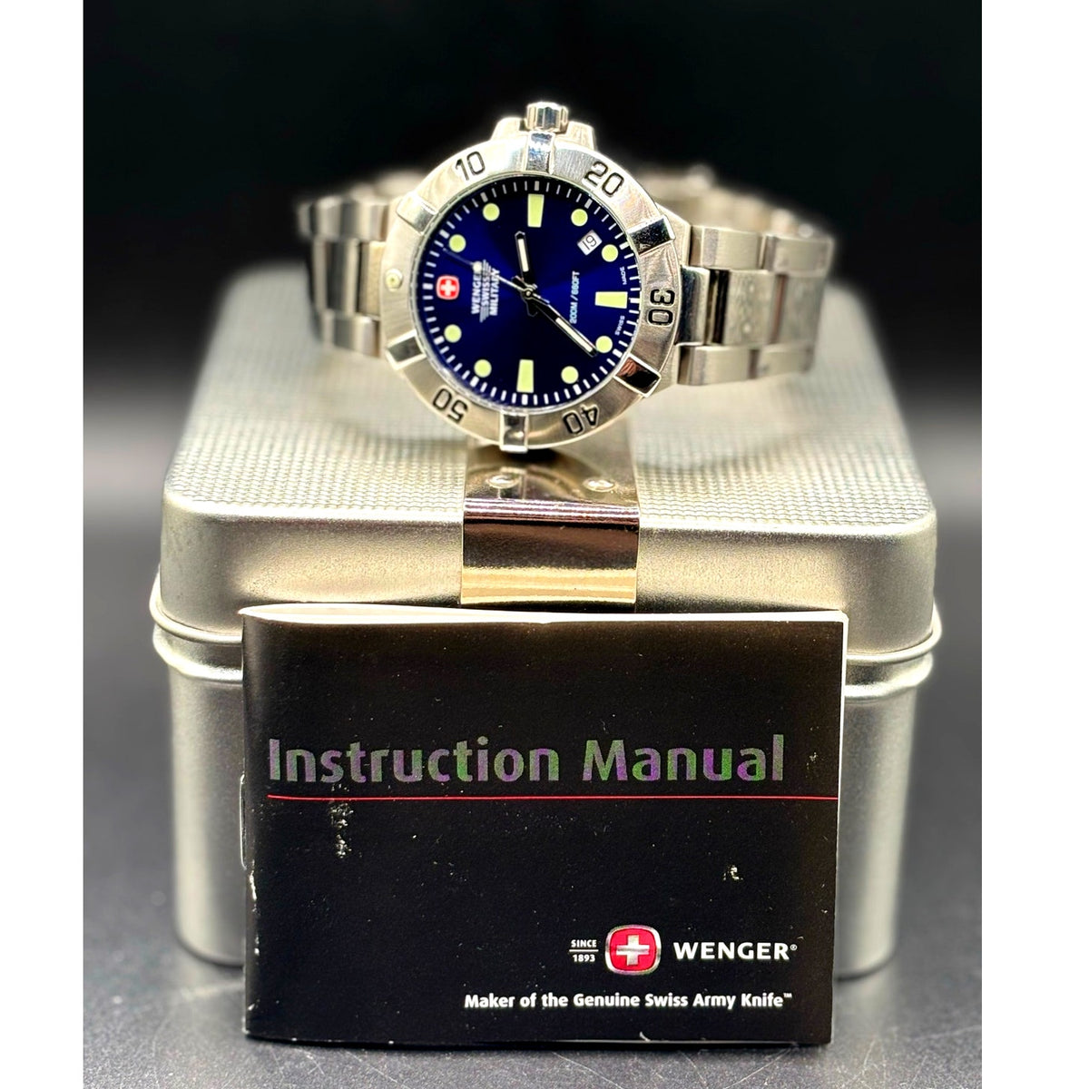 Wenger Swiss Military 79178 SeaForce Blue Dial 41mm Swiss Dive 200M Discontinued