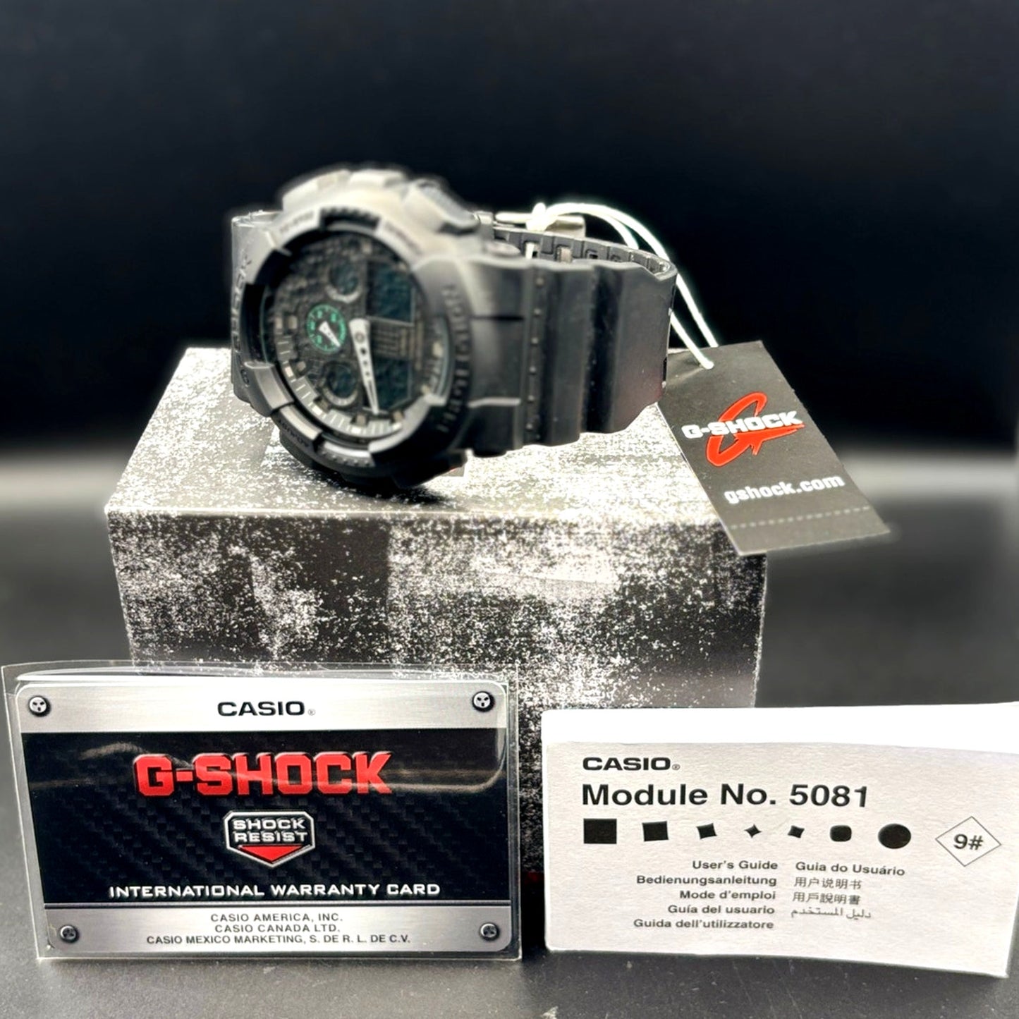 Casio G-Shock GA100MB-1A Men's Black Analog Digital Shock NIBWT