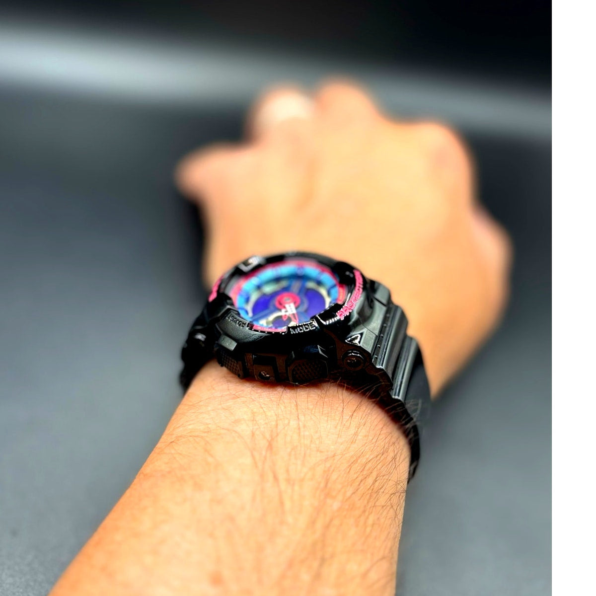 Casio Baby-G BA-112-1A Analog Digital Black Multicolor Watch 100M Discontinued