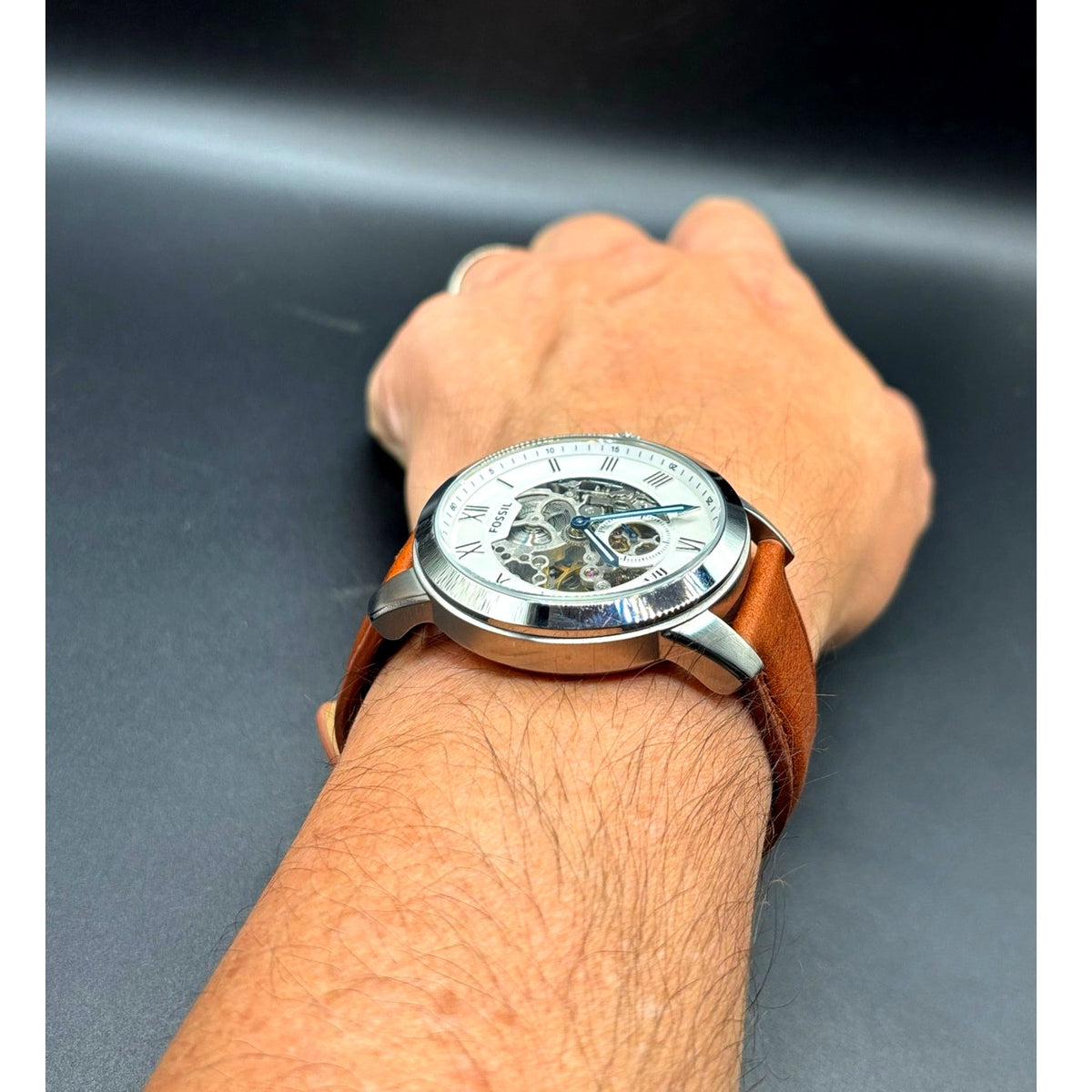 Fossil Grant ME3053 Automatic Skeleton Men’s Watch 44mm