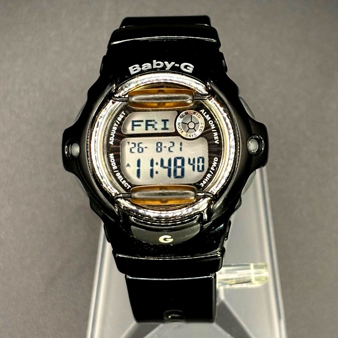 Casio Baby-G BG-169R-1 Glossy Black Digital Data Bank 200M Women’s Watch