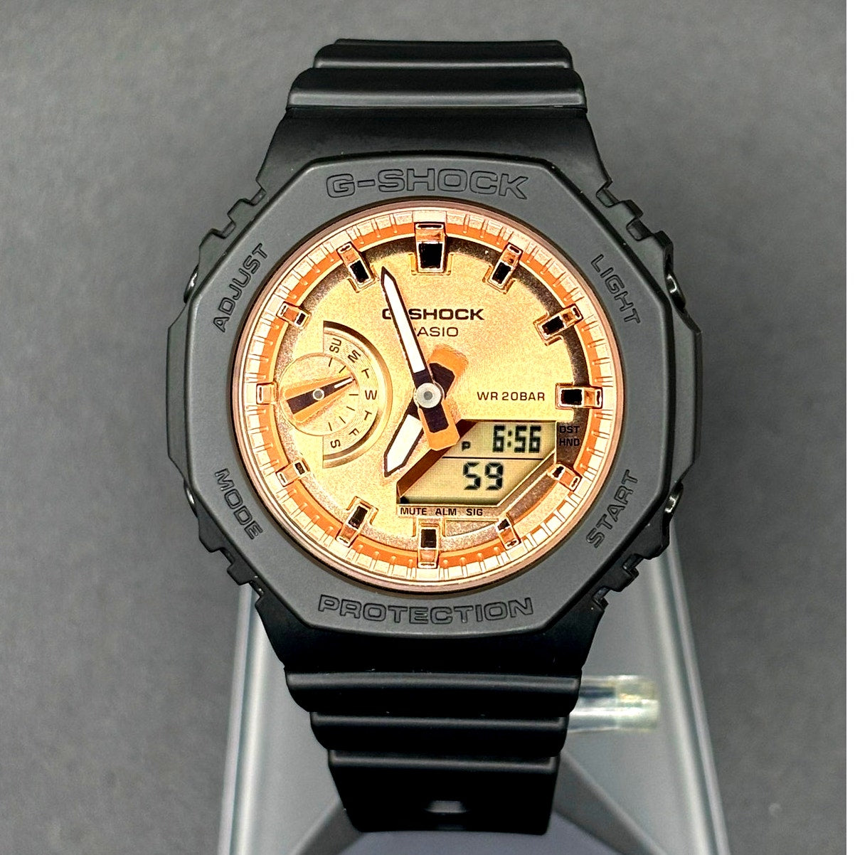 Casio G-Shock GMA-S2100MD-1A Women’s Rose Gold Dial Analog-Digital Watch NIB