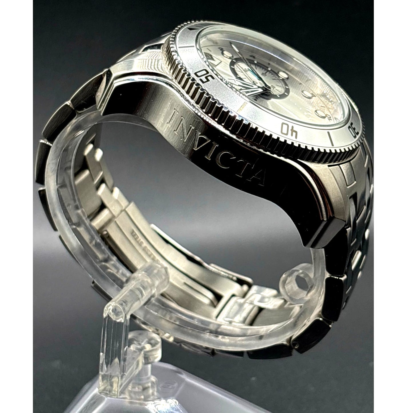 Invicta Pro Diver 6091 GMT 49mm Silver Dial Swiss Quartz Men's Watch