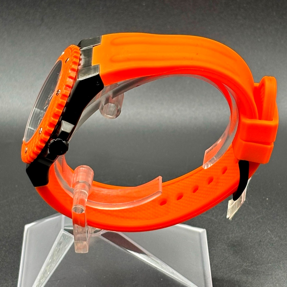 Guess Overdrive W11619G4 Orange 45mm Multifunction Men’s Watch 100M