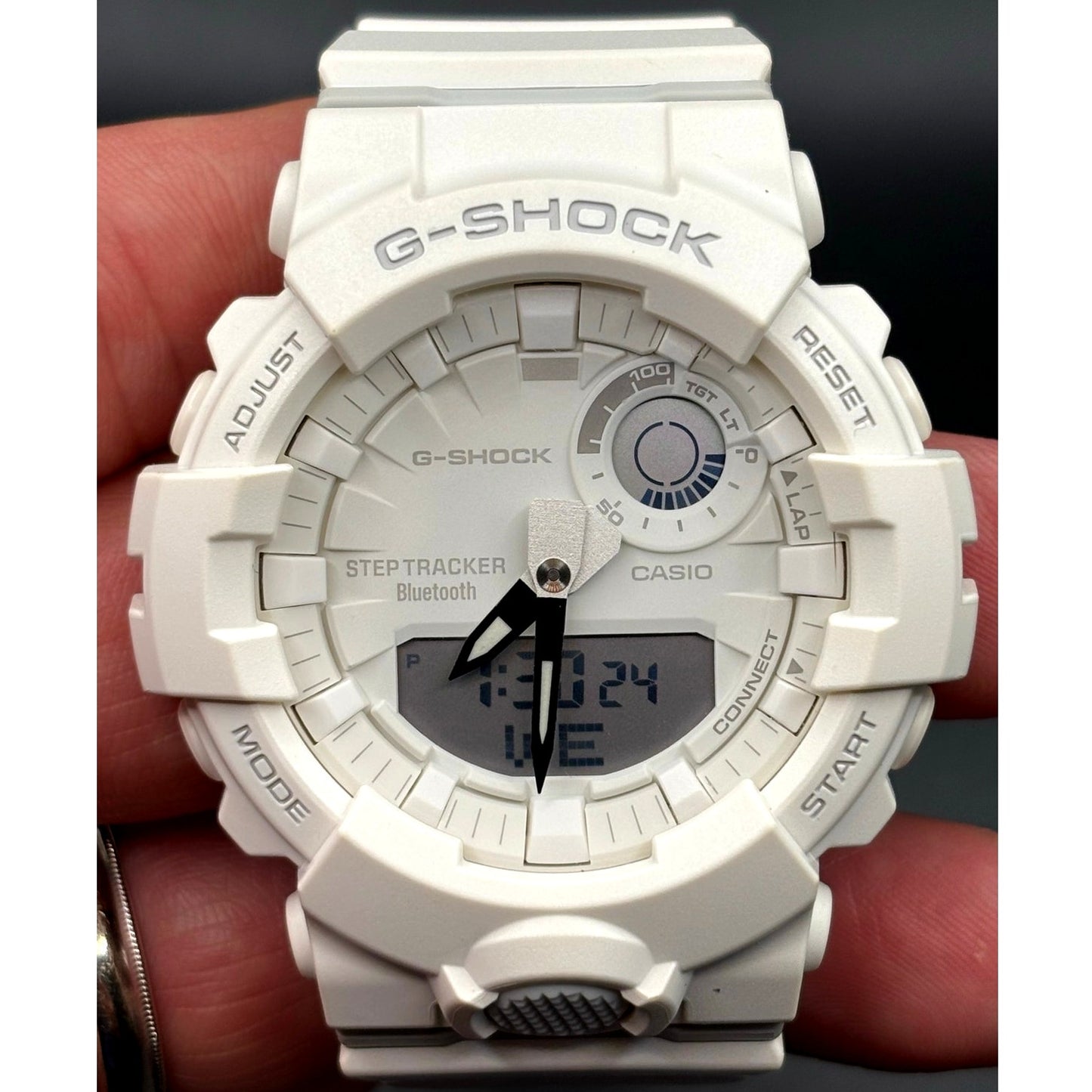 Casio G-Shock GBA800-7A Step Tracker Bluetooth White Unisex Watch NIB