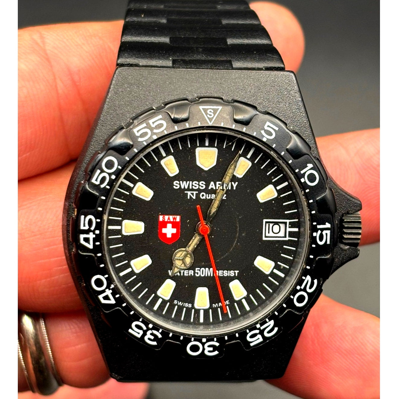 Swiss Army TNT Quartz S.A.W. Co. 1754 Swiss Made Vintage Men's Watch