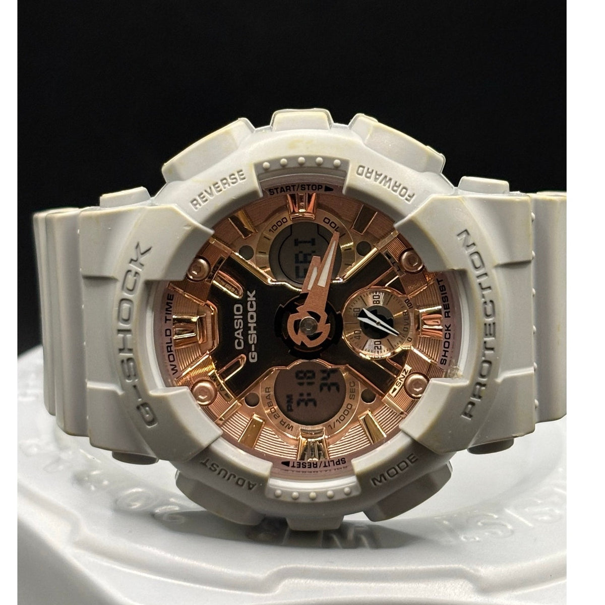 Casio G-Shock GMA-S120MF-8A Matte Gray Metallic Rose Gold Dial Women's Watch