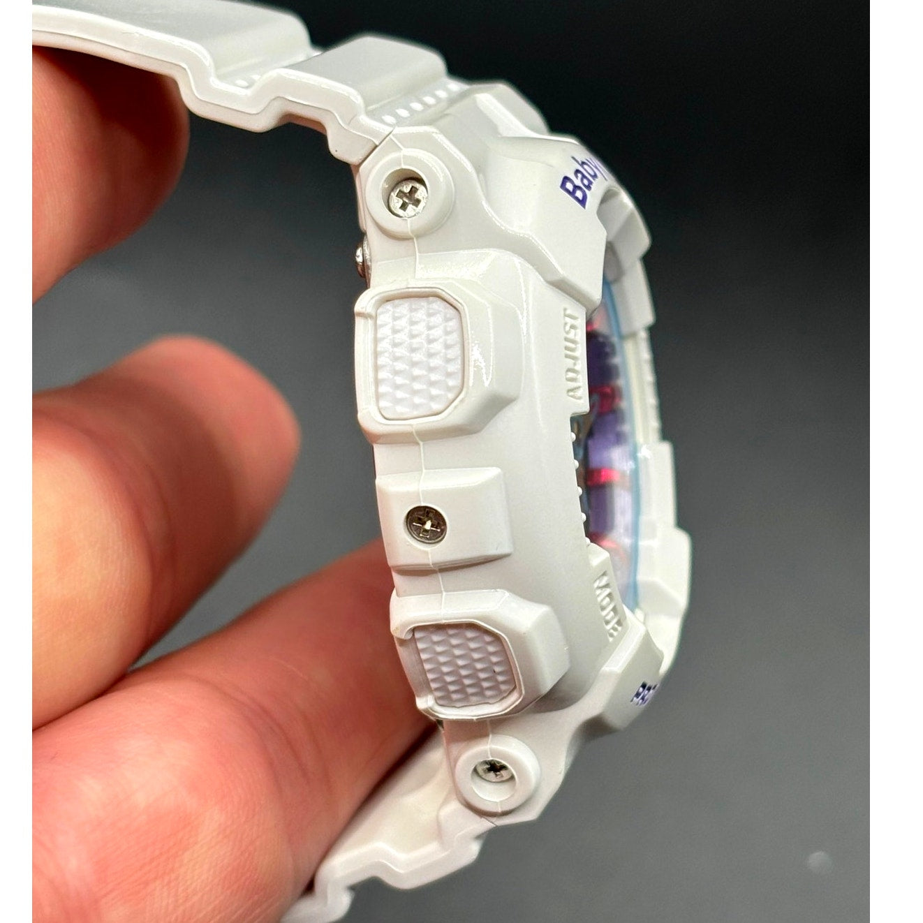 Casio Baby-G BA112-7A White Analog Digital Women's Watch NIB Discontinued