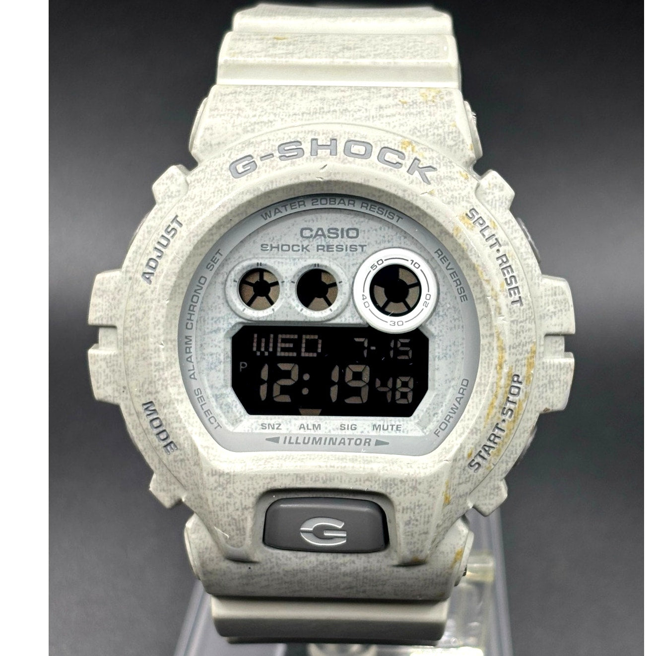 Casio G-Shock GD-X6900HT-7 Heathered White XL Digital Watch