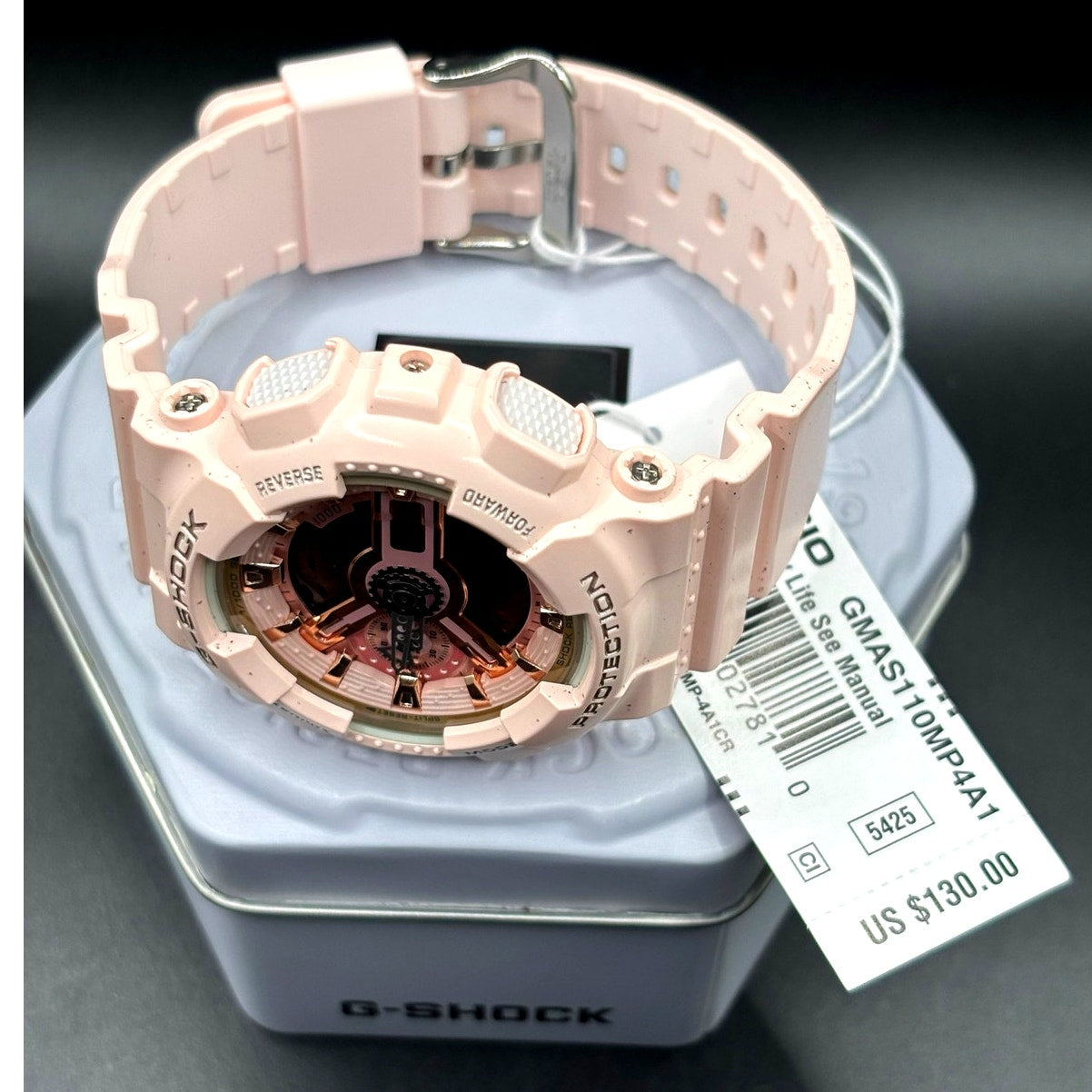 Casio G-Shock GMA-S110MP-4A1 Pink Analog Digital Women’s Watch NIBWT