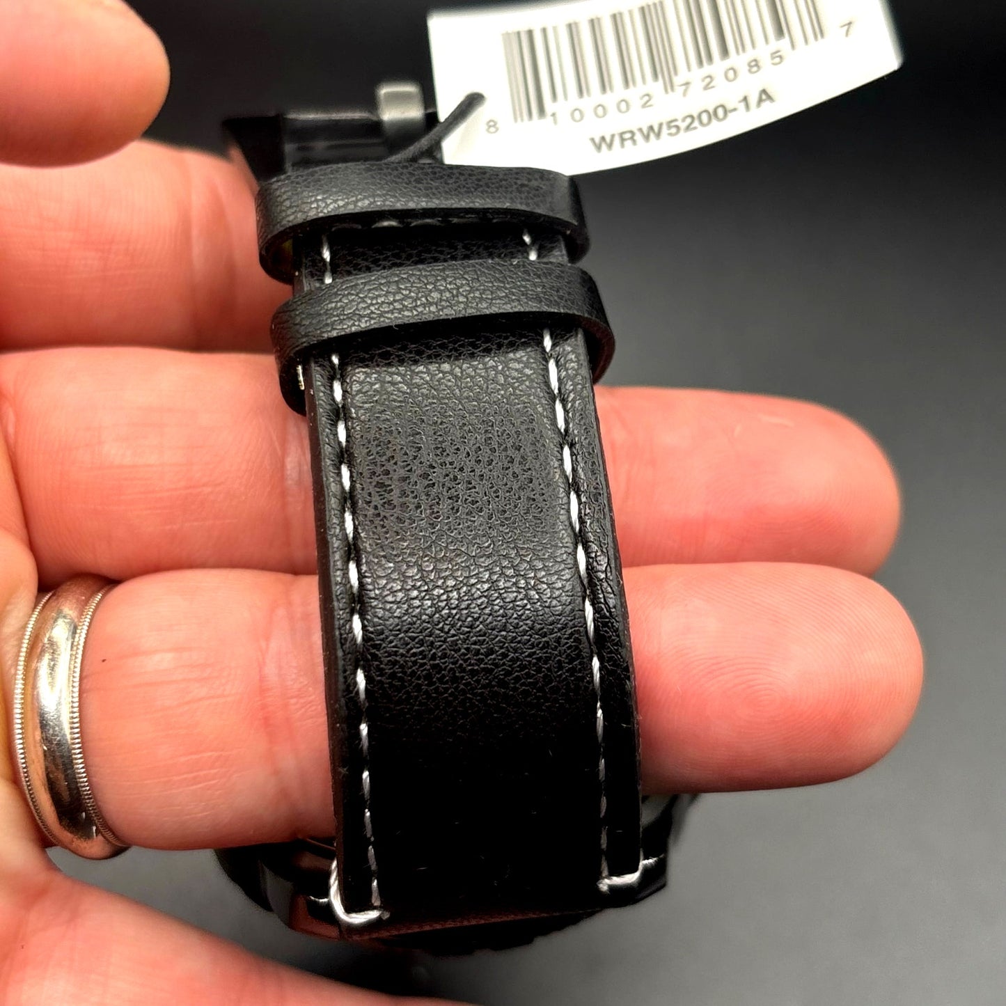 Wrangler WRW5200 1A Men's Black Dial Leather Strap Watch Date Display NIBWT