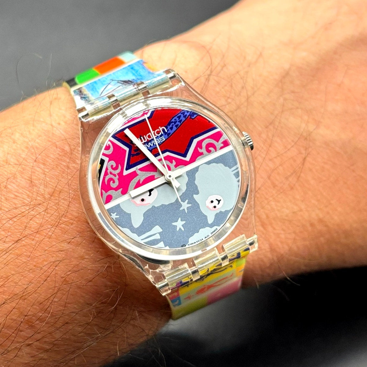Swatch GZ177 Lots Of Swatch 2002 Club Special Gent Unisex Watch NIB Vintage