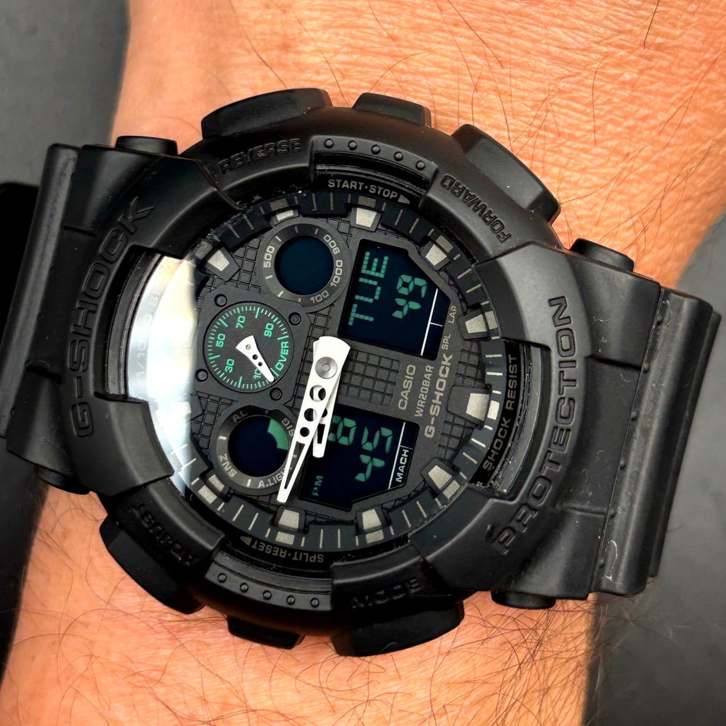 Casio G-Shock GA100MB-1A Men's Black Analog Digital Shock NIBWT