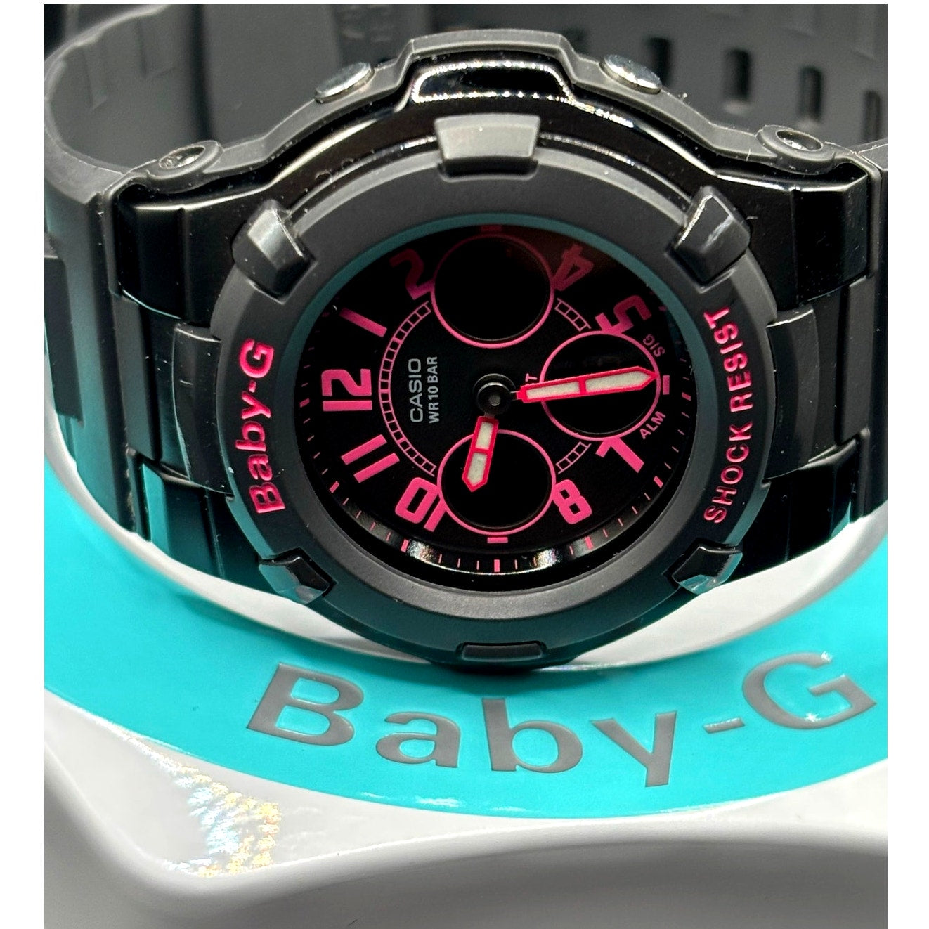Casio Baby-G BGA-117-1B1 Black Pink Ana-Digi Women's Watch