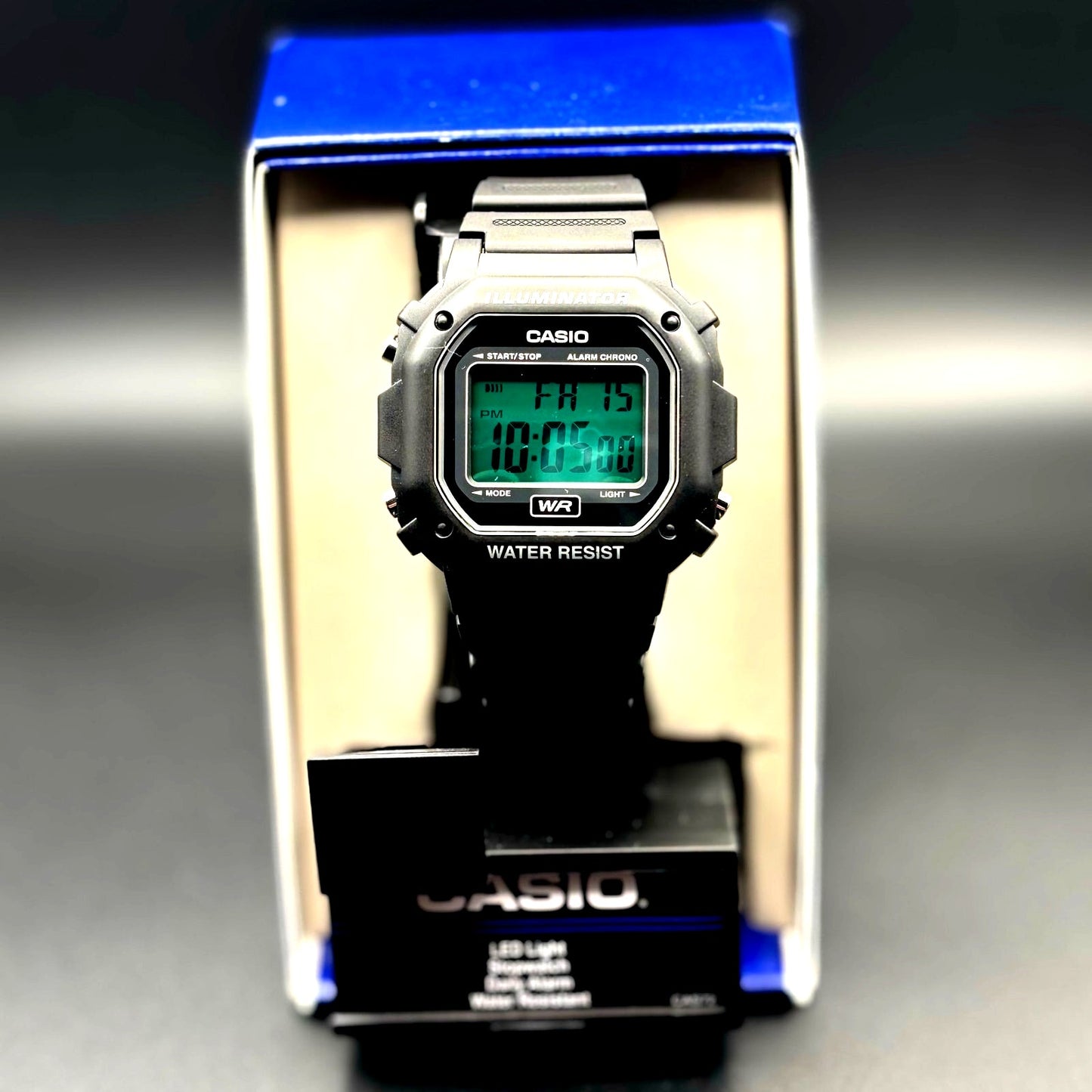 Custom Casio F108WH Teal Glow Edition with Teal Light Filter NIB