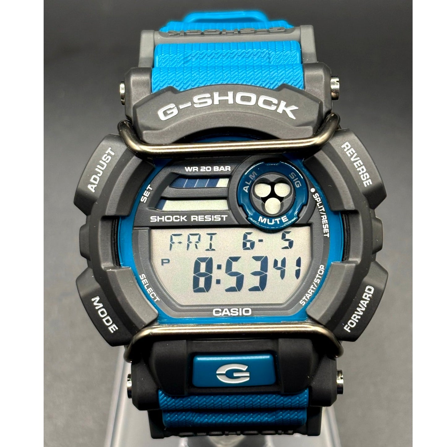 Casio G-Shock GD-400-2 Blue Gray Digital World Time Men's Watch Discontinued