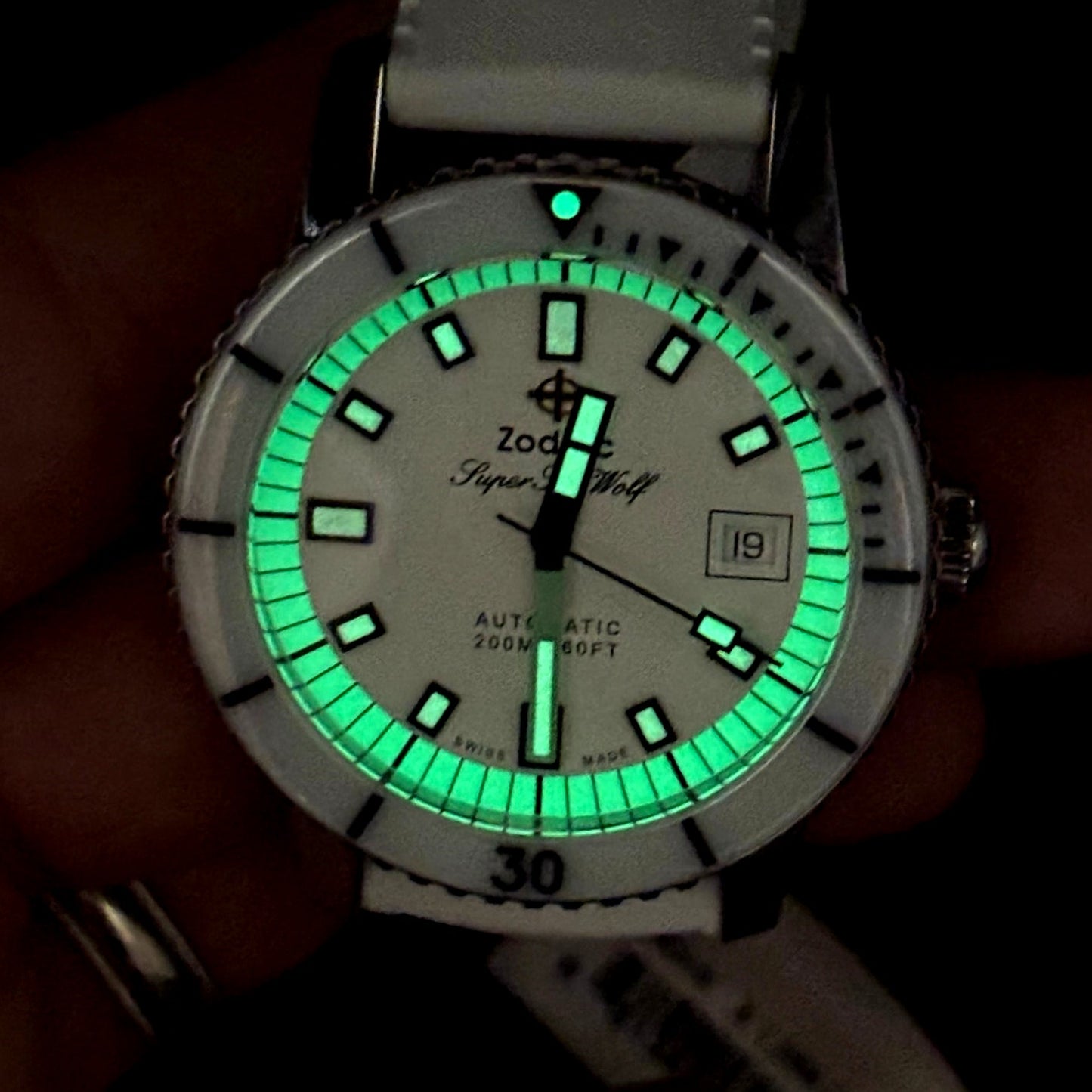 Zodiac Super Sea Wolf ZO9309 Automatic Compression Diver COSC Men”s Watch NIBWT