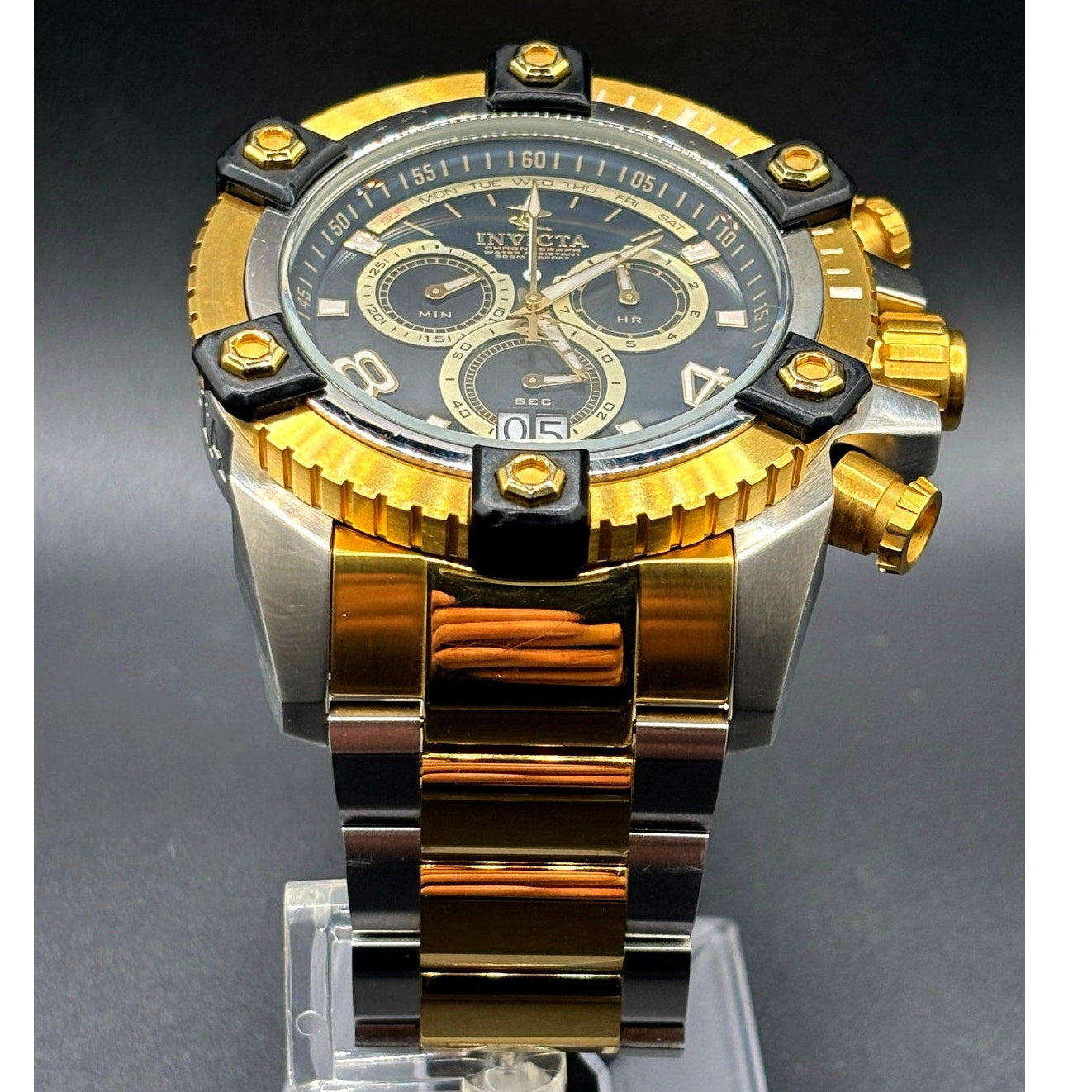 Invicta 0337 Reserve Arsenal Swiss Made Chronograph 56mm Two Tone Men's Watch