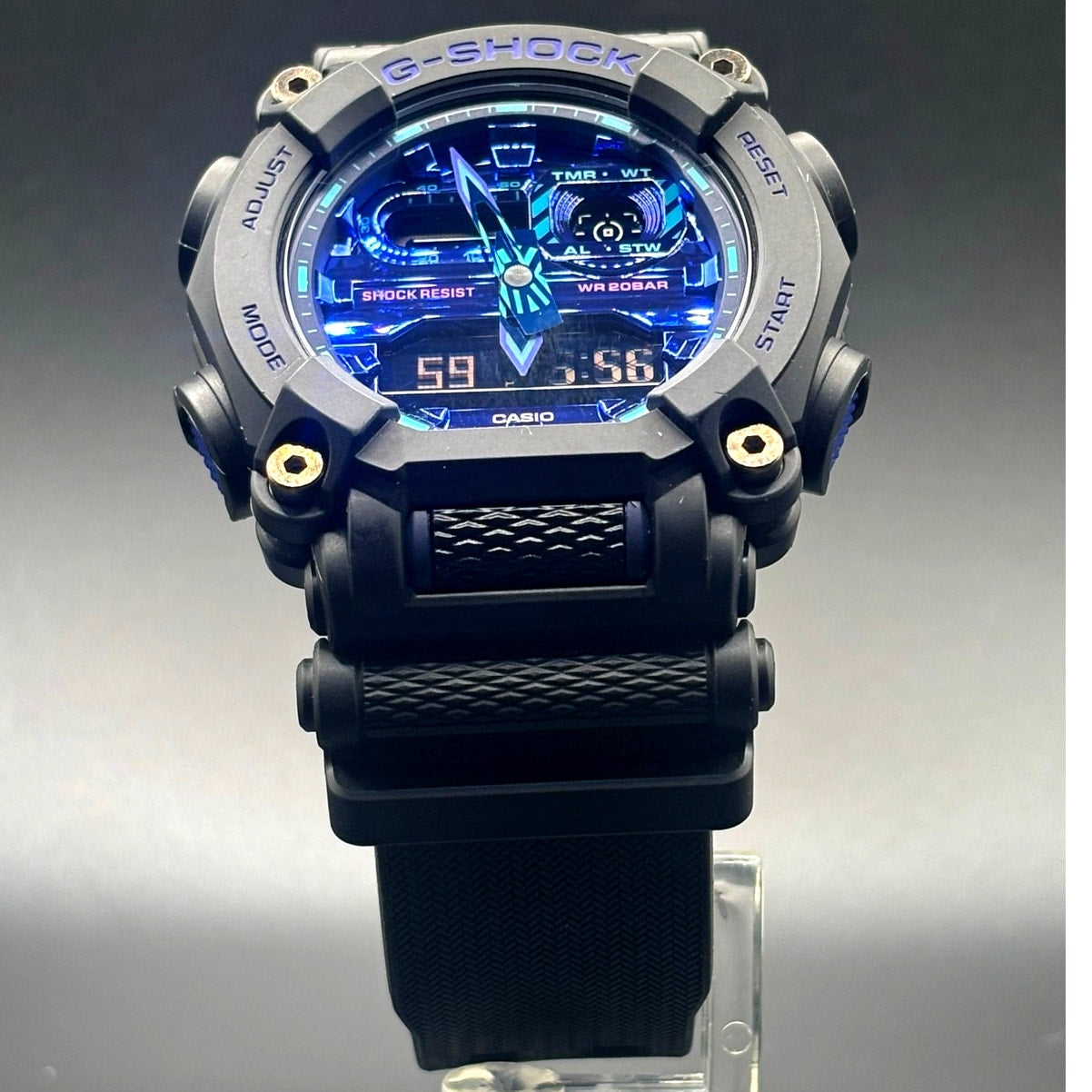 Casio G-Shock GA900VB-1A Virtual Blue Series Analog Digital Watch NIB