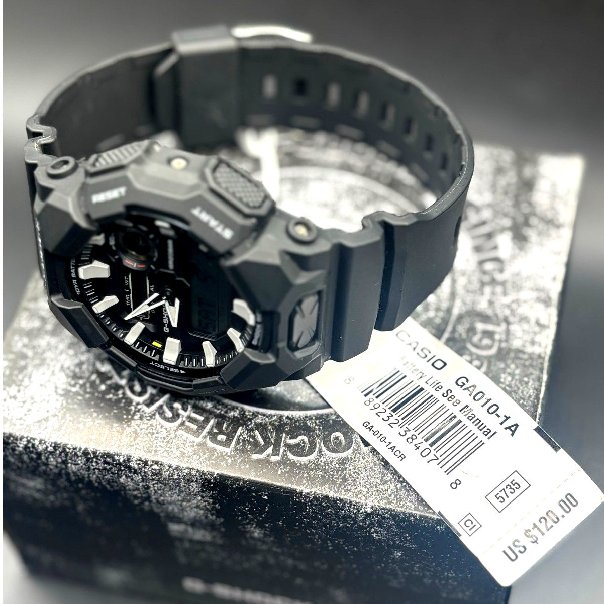 Casio G-Shock GA010-1A Carbon Core Guard Analog Digital 200M Men's Watch NIBWT
