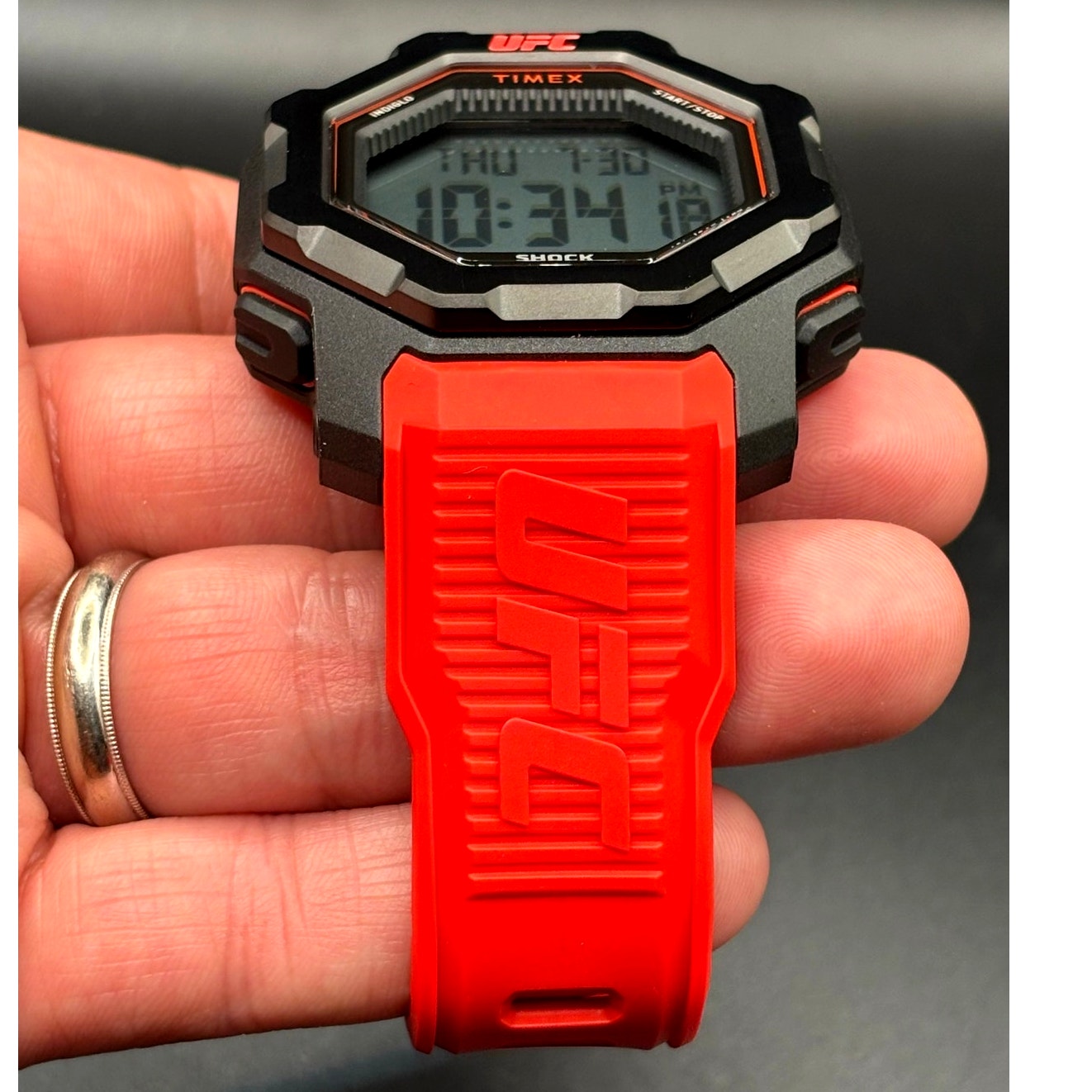 Timex UFC Knockout TW2V88200JR Red Digital 48mm Watch NIB