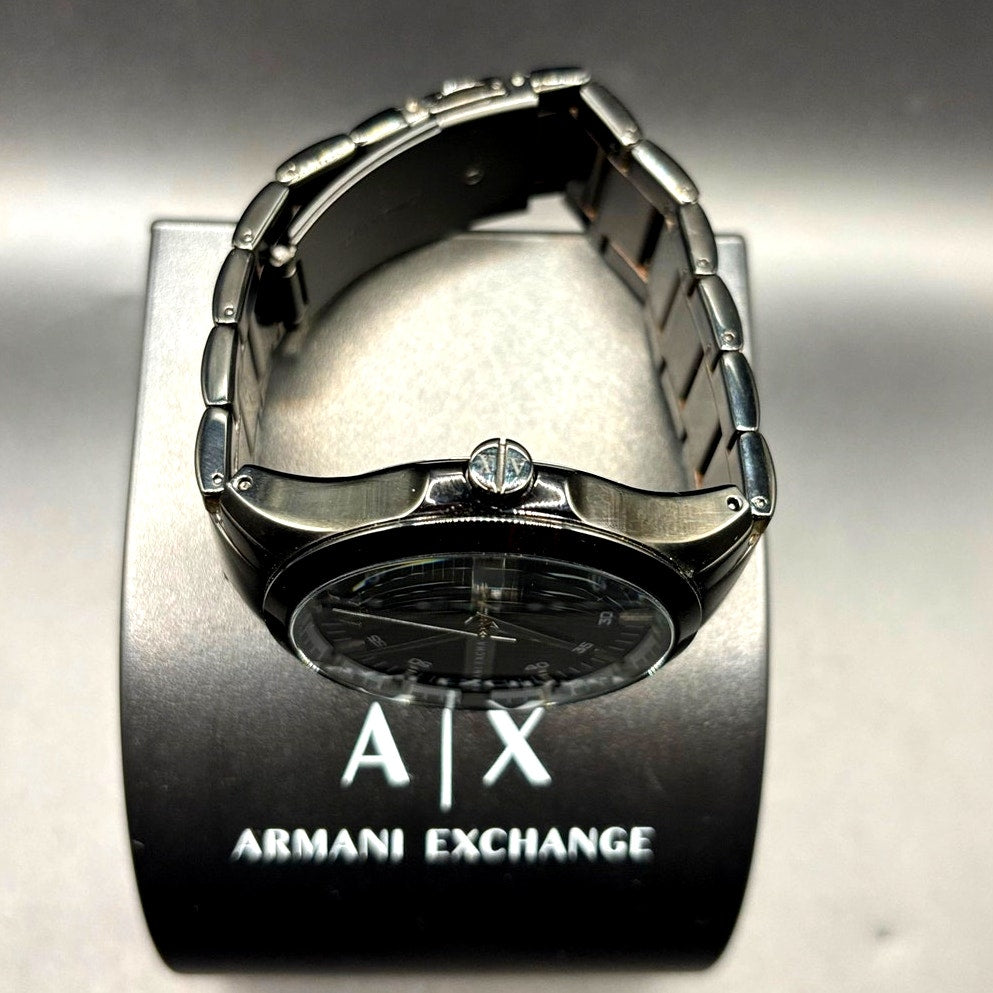 Armani Exchange AX2104 Hampton Black Ion Plated Men's Watch Date 46mm