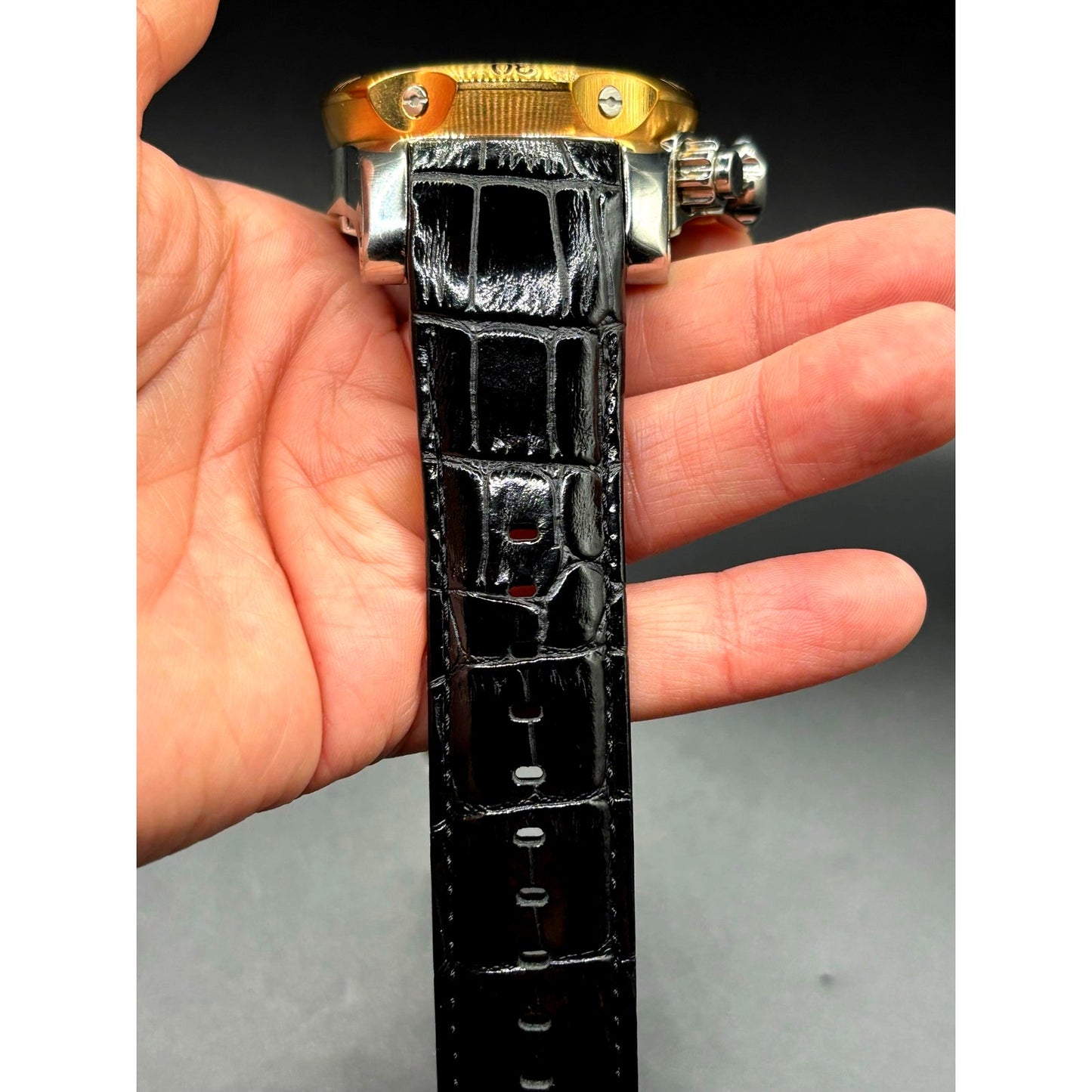 Invicta Reserve Venom 0360 Swiss Made Chronograph 54mm Leather Watch