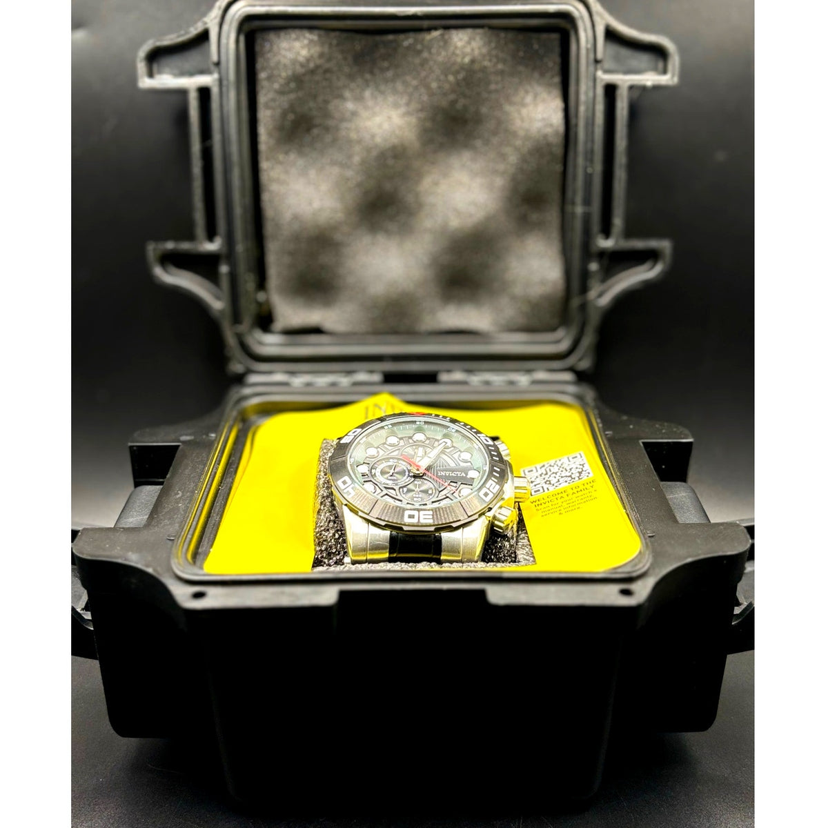 Invicta Sea Hunter 28263 Chronograph Black Steel 54mm Men’s Quartz Watch