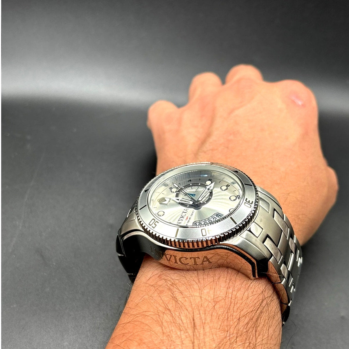 Invicta Pro Diver 6091 GMT 49mm Silver Dial Swiss Quartz Men's Watch