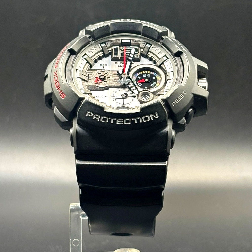 Casio G-Shock GAC-110-1A Analog Chronograph Black Silver 200M Watch