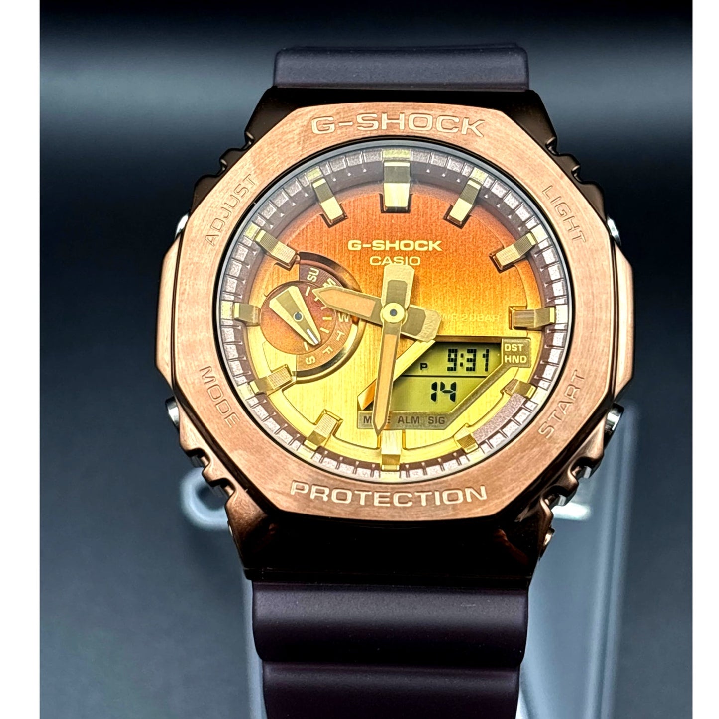 Casio G-Shock GM2100CL-5A CasiOak Metal Bronze Tone Ana-Digi Men's Watch NIBWT