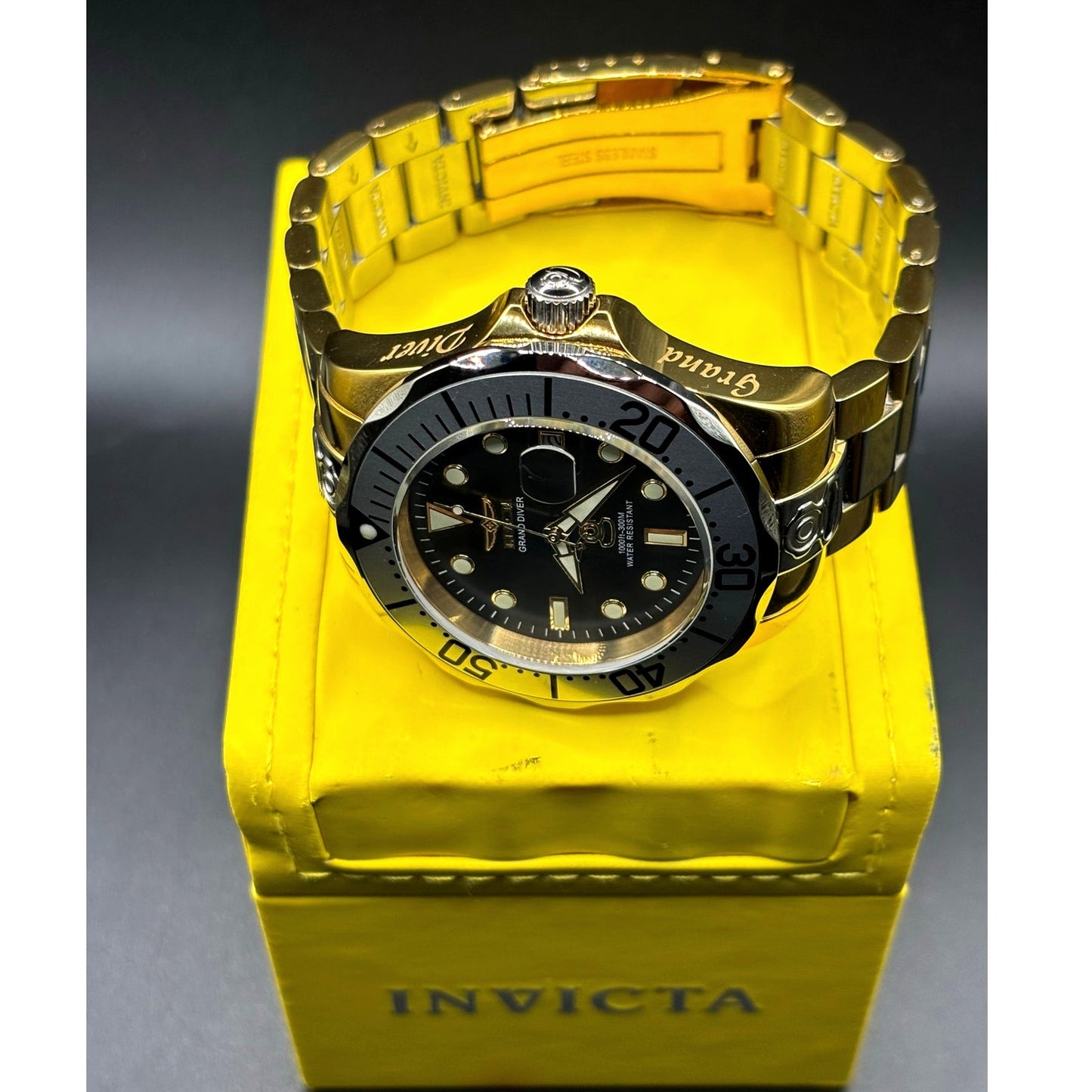 Invicta 16034 Grand Diver Automatic Two Tone Stainless Steel Men's 47mm Watch