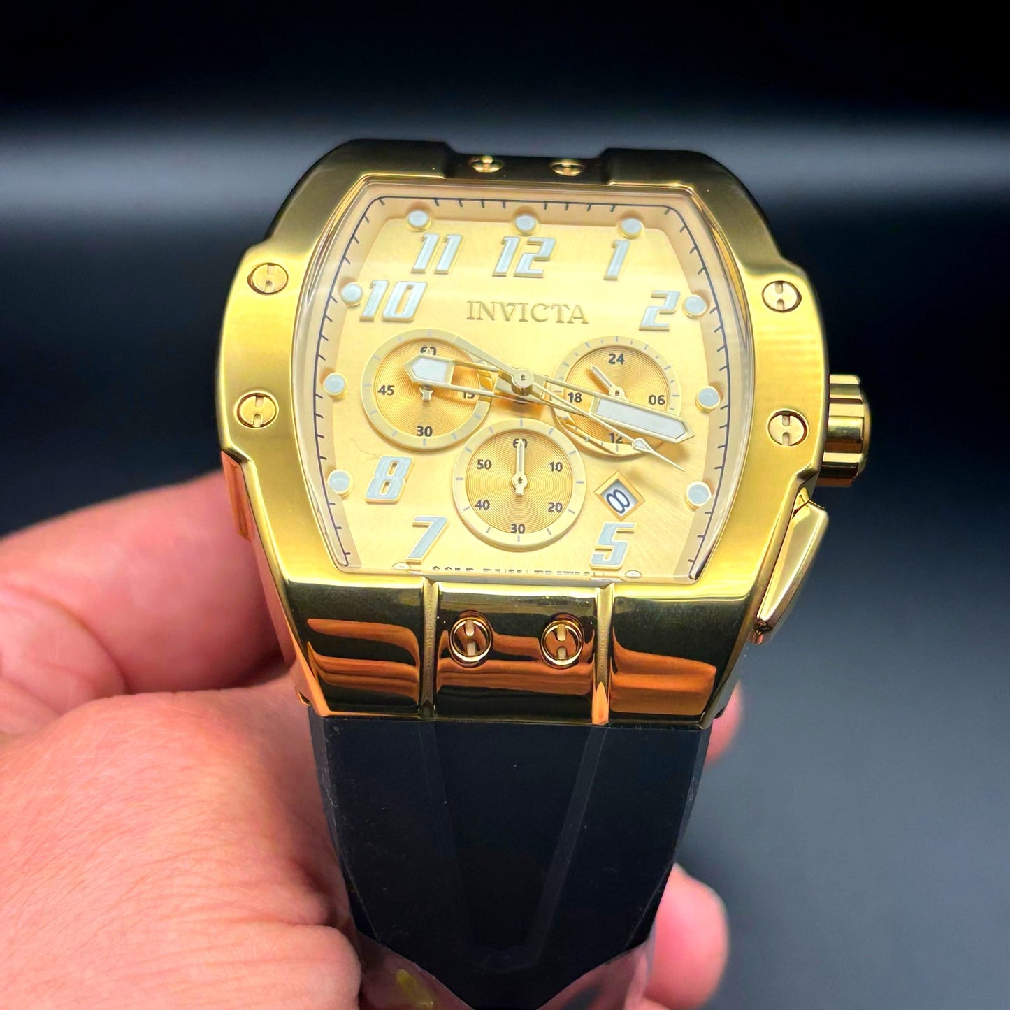 Invicta Racing Gold Rush 48939 Men’s Chronograph Limited Edition NIBWT