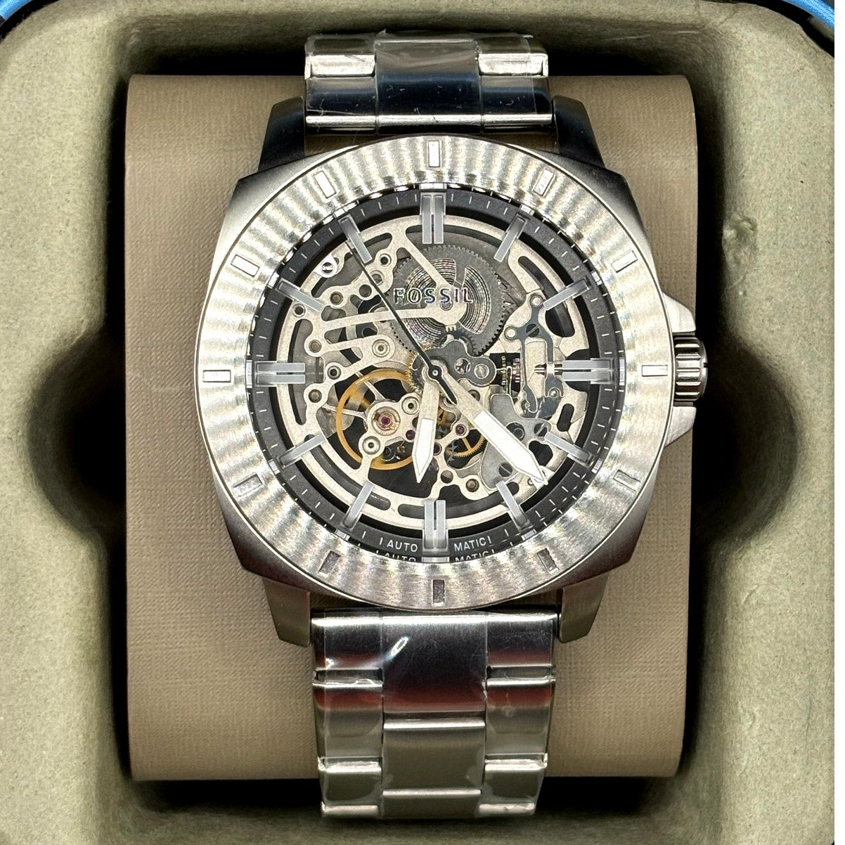 Fossil Privateer Sport BQ2425 Automatic Skeleton Men’s Watch 45mm NIB