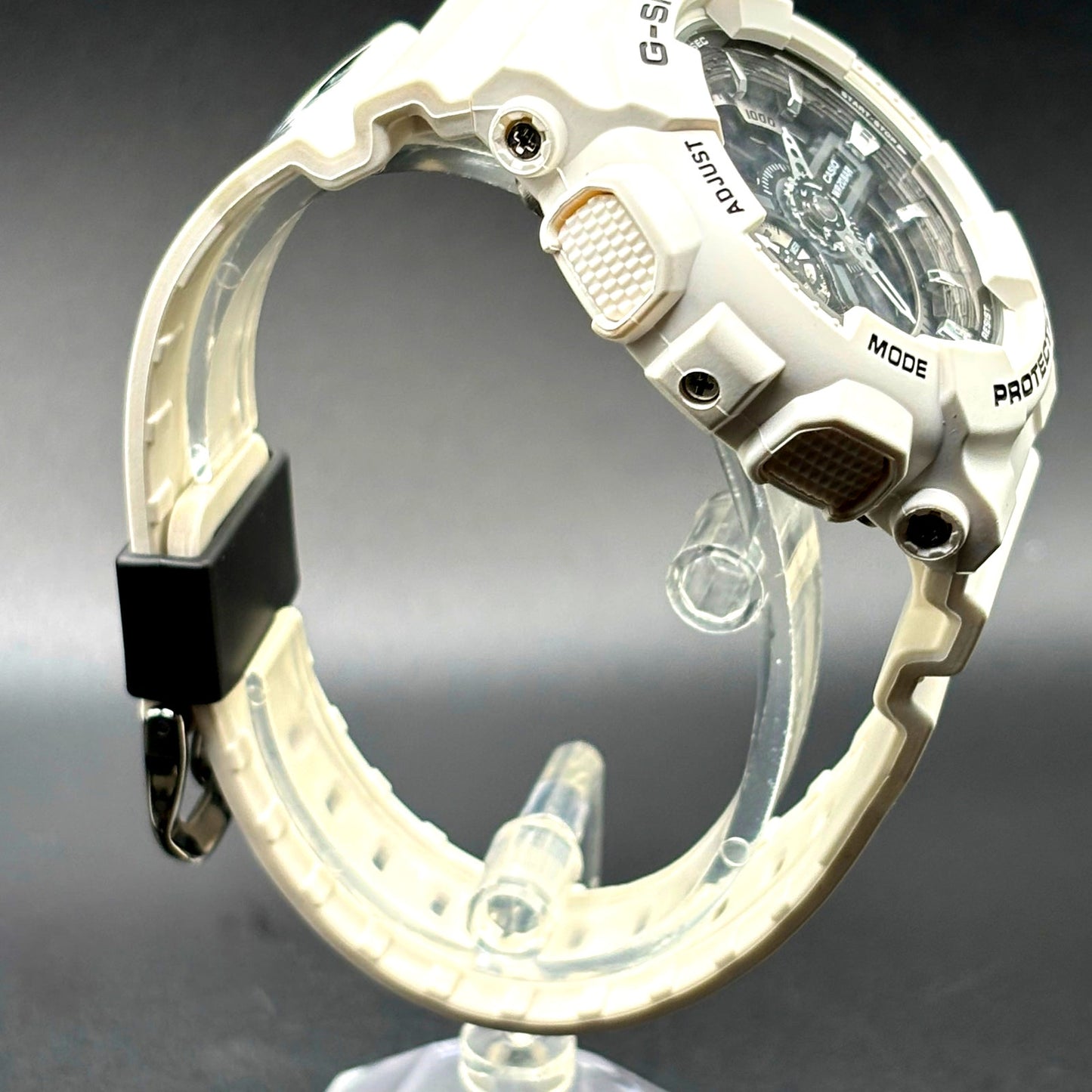 Casio G-Shock GMA-S110F-7A Tribal Rose White Analog Digital Women's Watch NIB