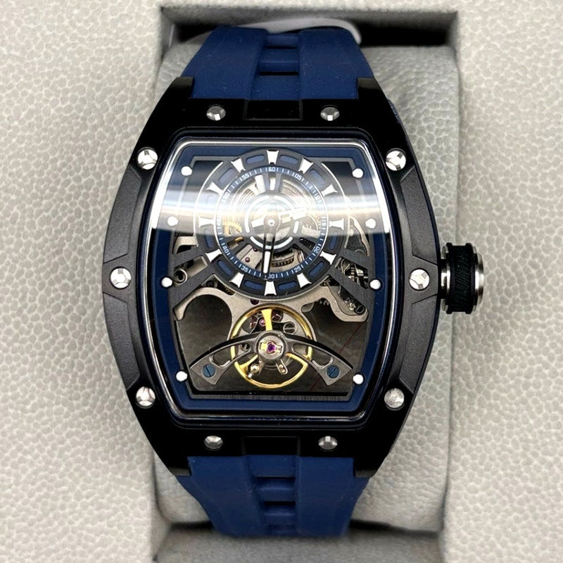 Invicta S1 Rally Torque 49036 Automatic Skeleton Dial Mens Watch 44mm Blue NIB