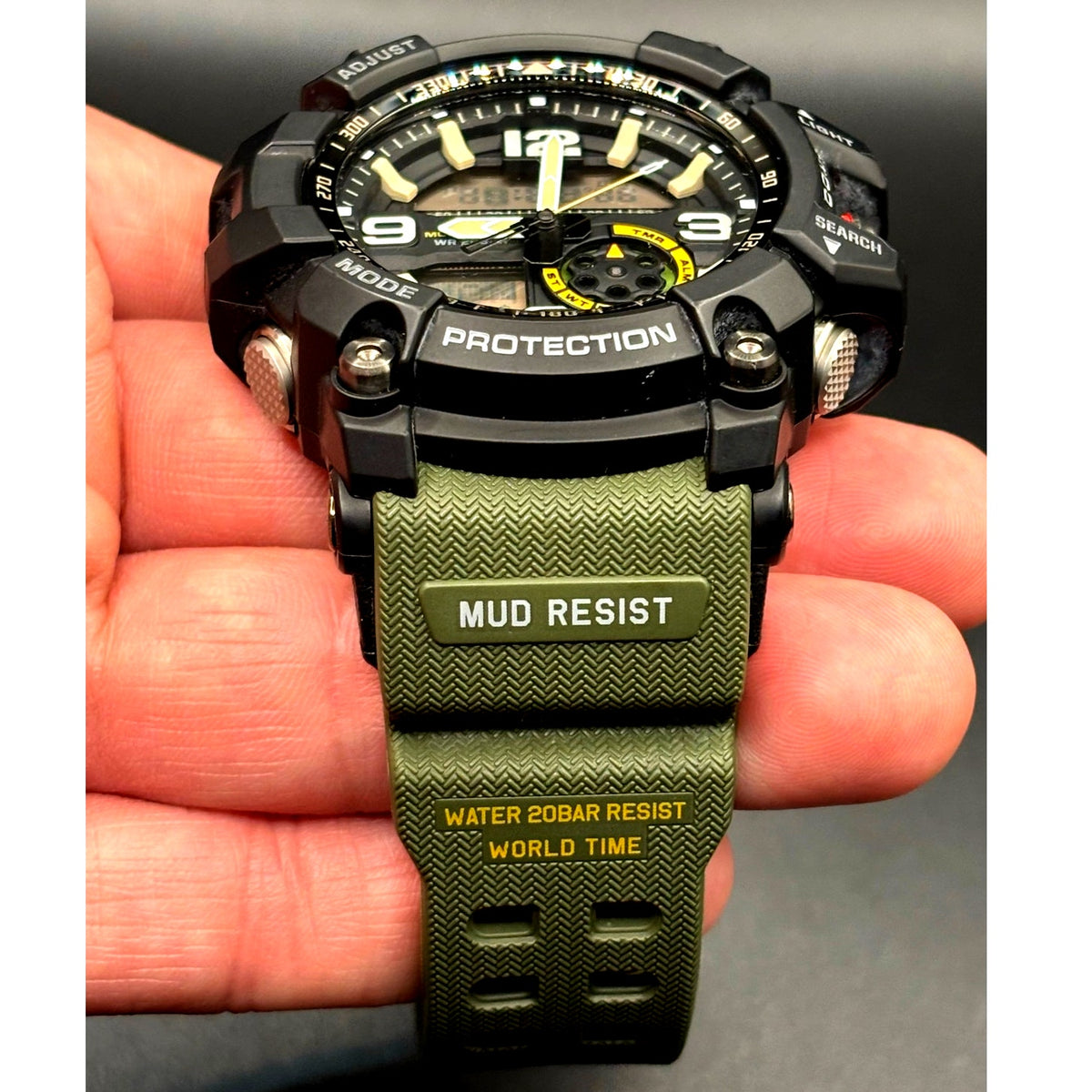 Casio G-Shock Mudmaster GG-1000-1A3 Twin Sensor Green Men’s Watch 200M