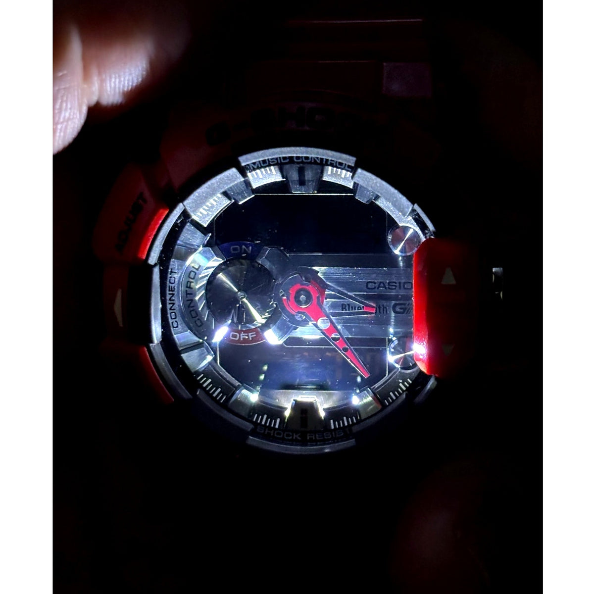 Casio G-Shock GBA-400-4A G’MIX Bluetooth Red Analog Digital Men’s Watch