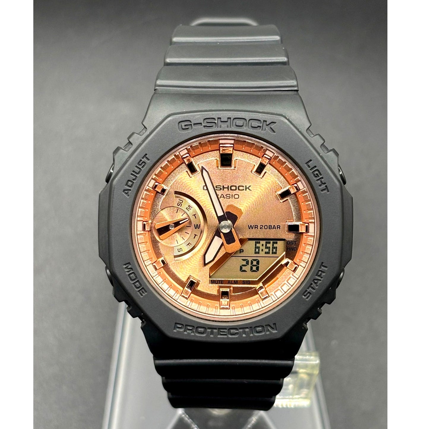 Casio G-Shock GMA-S2100MD-1A Women’s Rose Gold Dial Analog-Digital Watch NIB